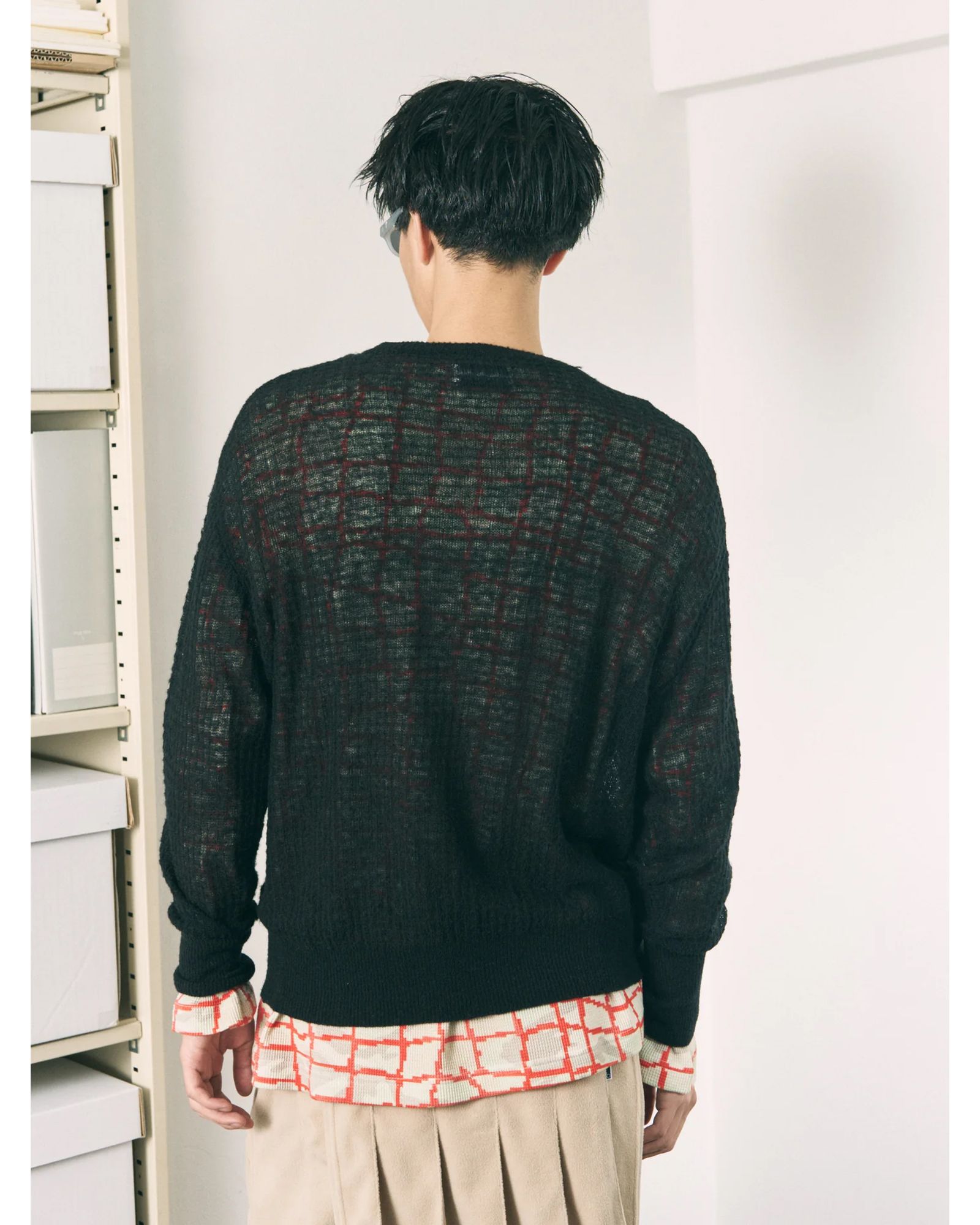 Aiy Merino Waffle Sweater / ニット / ブラック / PD-262-KN-071