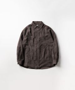 OVERSIZED CORDUROY SHIRT / オーバーサイズ コーデュロイ シャツ / ダークブラウン / MTM-SH-0164-23-C