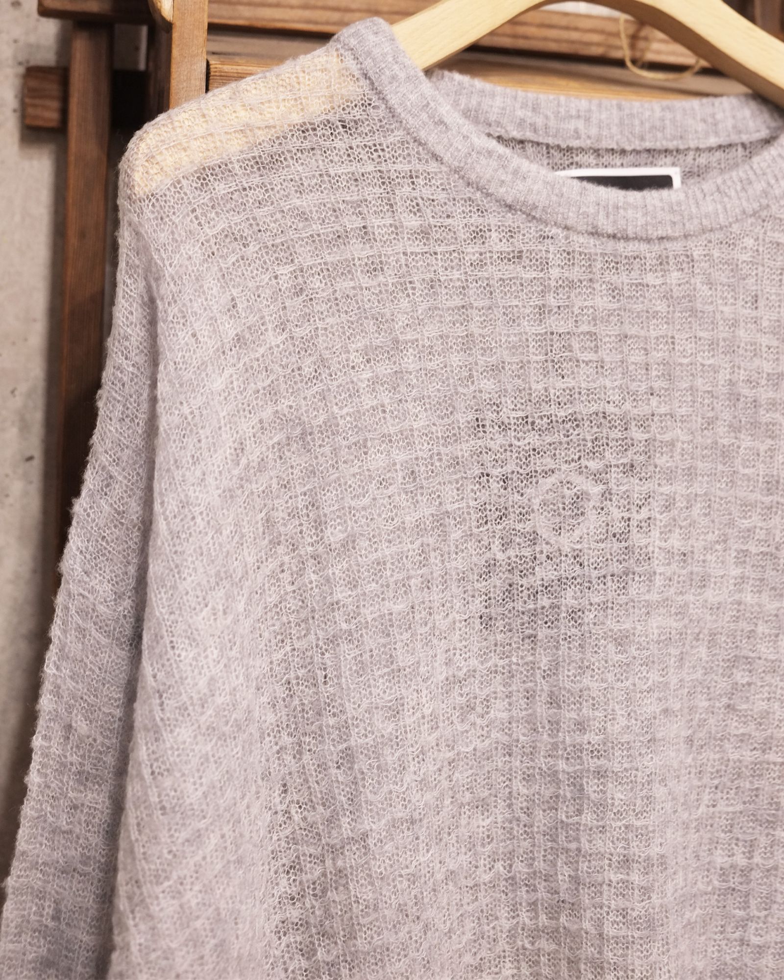 Aiy Merino Waffle Sweater / ニット / グレー / PD-262-KN-071