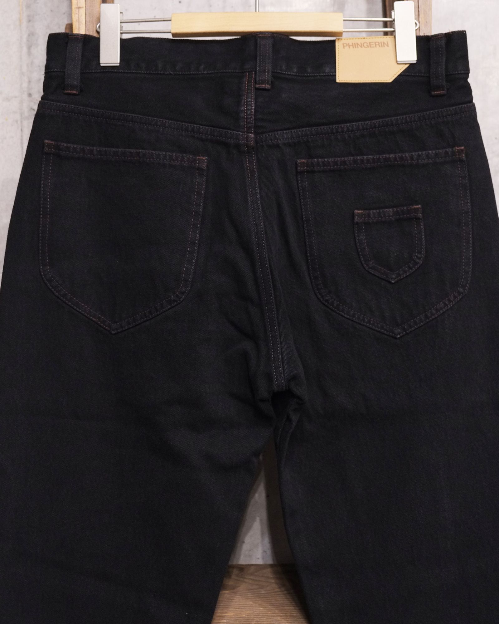 6 Pocket Jeans Straight / ストレート デニムパンツ / ブラック / PD-262-BT-051