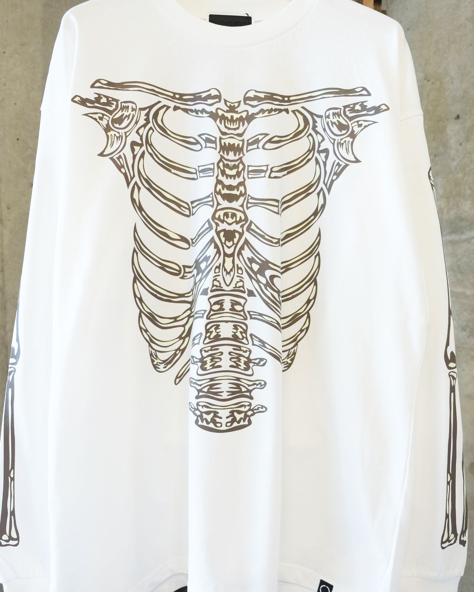 Bone L/S Tee / ボーン ロングスリーブTシャツ / ホワイト / PD-262-LCS-051