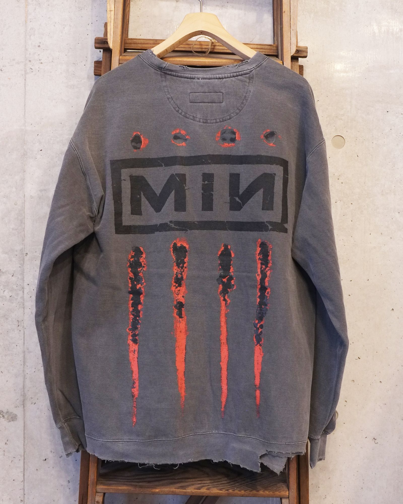 Bootleg Crew Sweat With Damaged(ERROR S) / スウェット / ブラック / M-P4-BG11