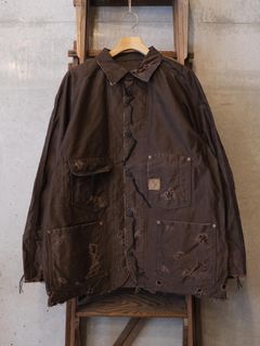 Chore Jacket With Damaged(PIGMENT DYED MOLESKIN)