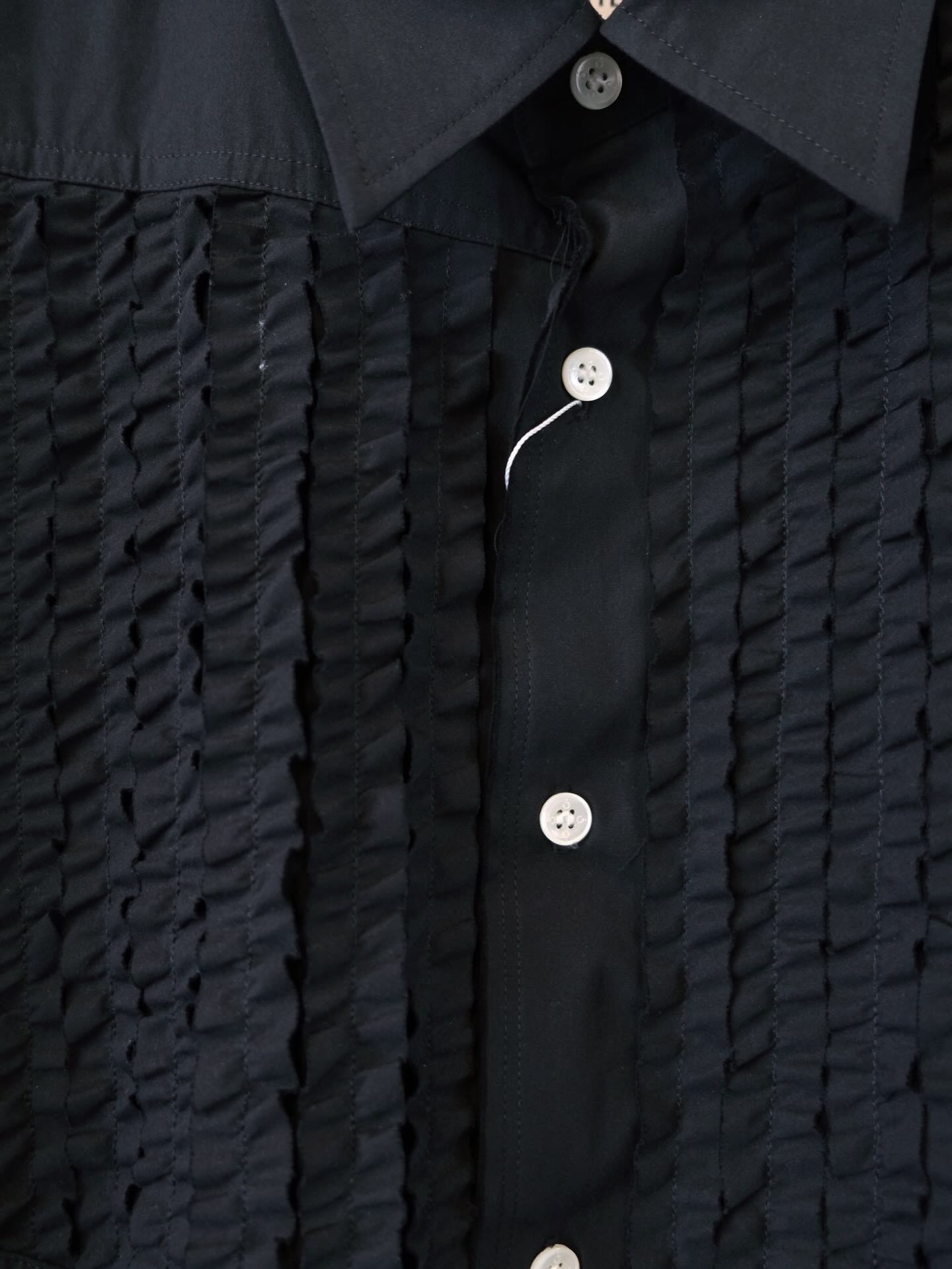 Frilled Patchwork Shirt