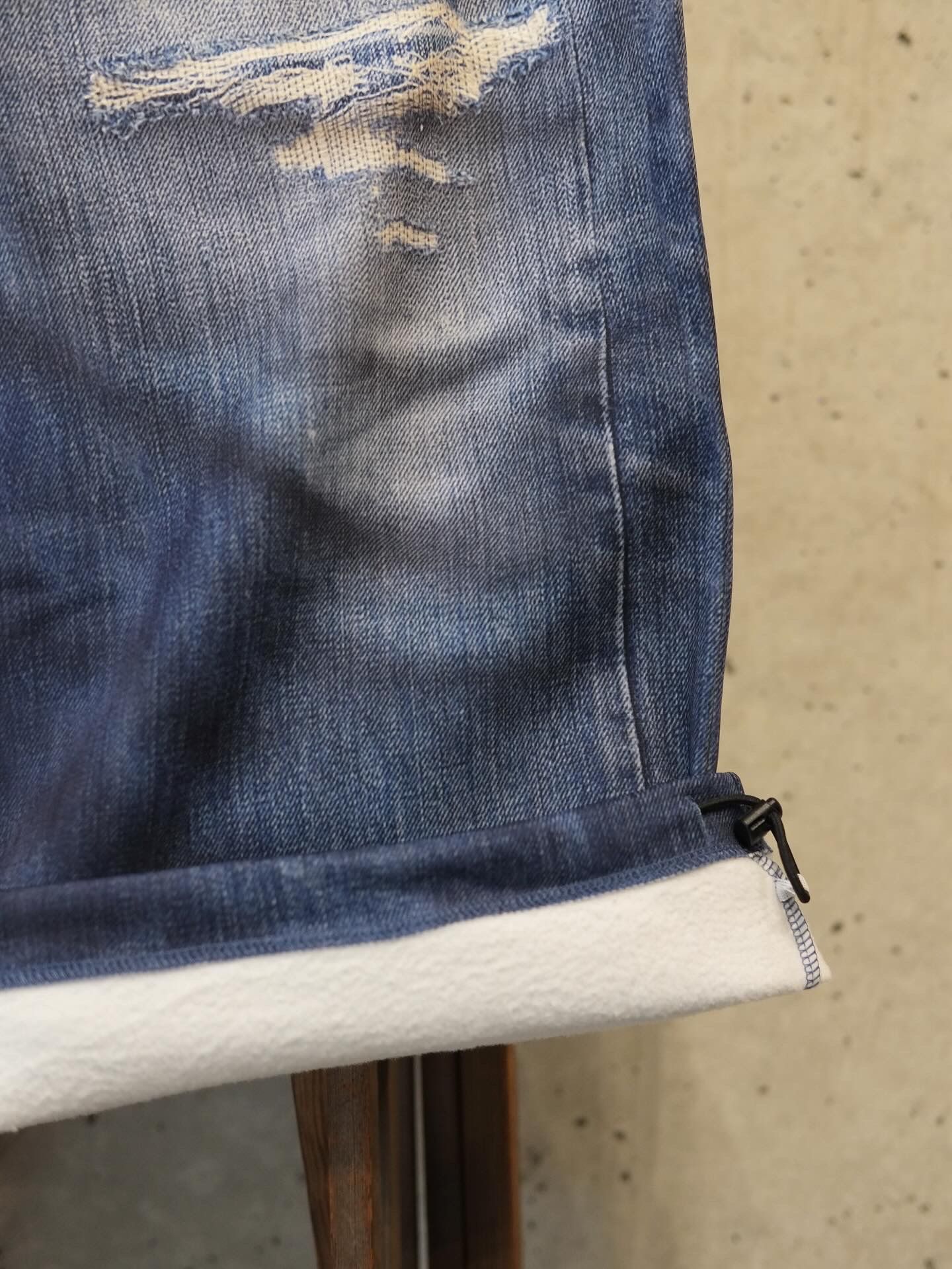 Denim Printfleece Lining Wide PT
