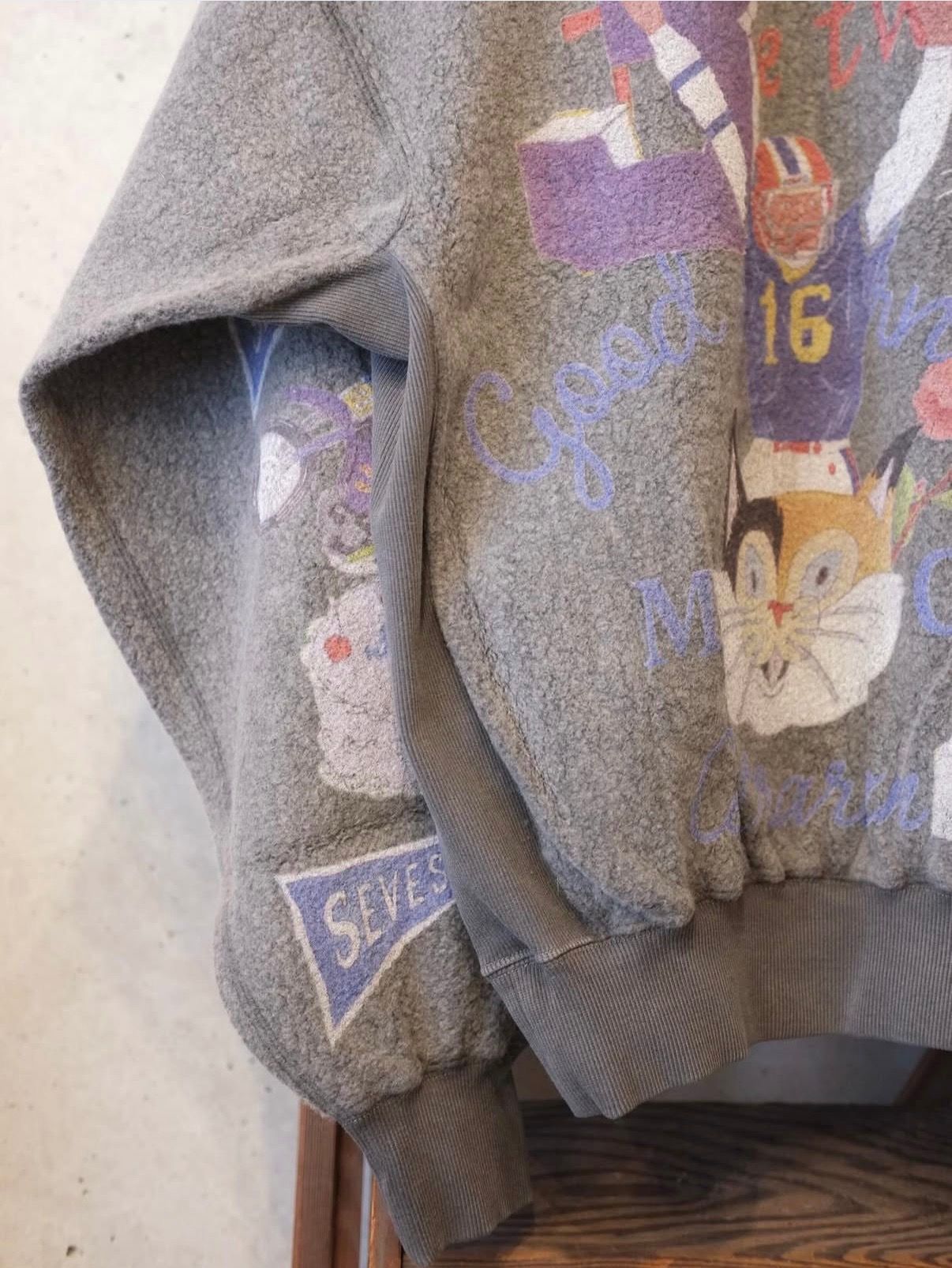 Graffiti Wool Sweat Shirt Ver,Ridawo