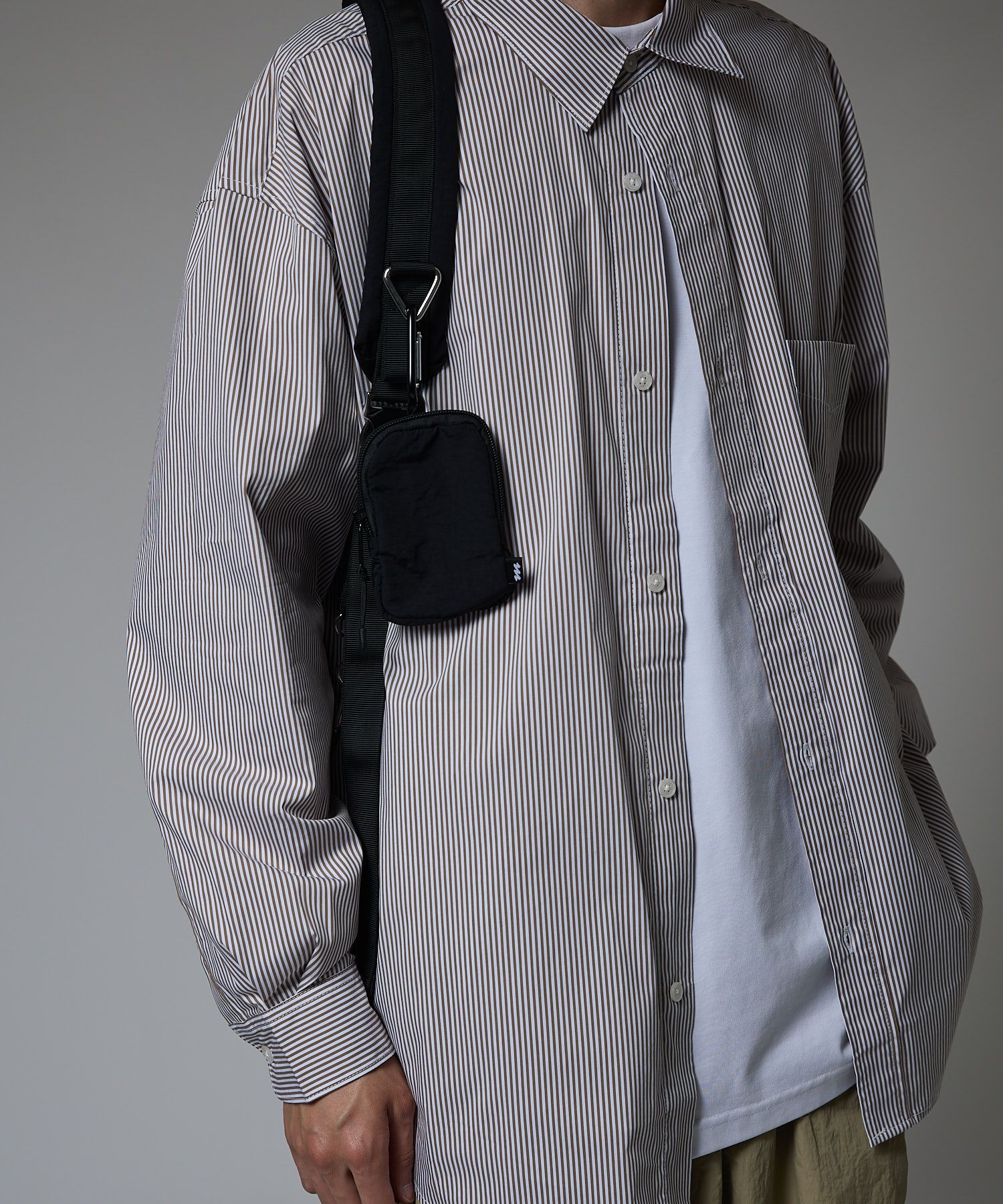 QUILTING POUCH SHOULDER BAG / キルティング ポーチ ショルダーバッグ / ブラック / MTM-BG-0162-23-C