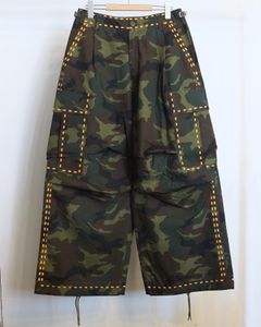【定番デザイン】Laser Stitch Camoflage Pants / カーゴパンツ / 迷彩柄 / メンズ