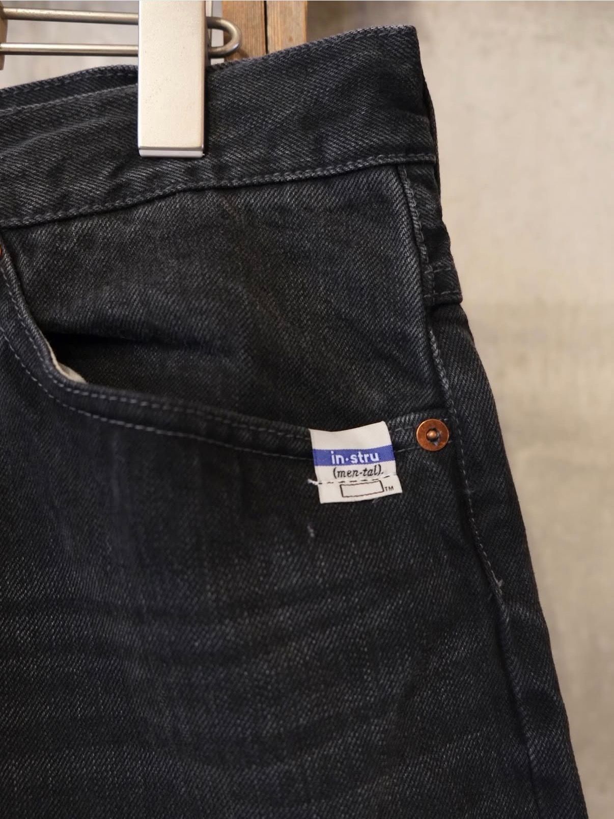 Hard Washed Selvage Denim Baggy Pants