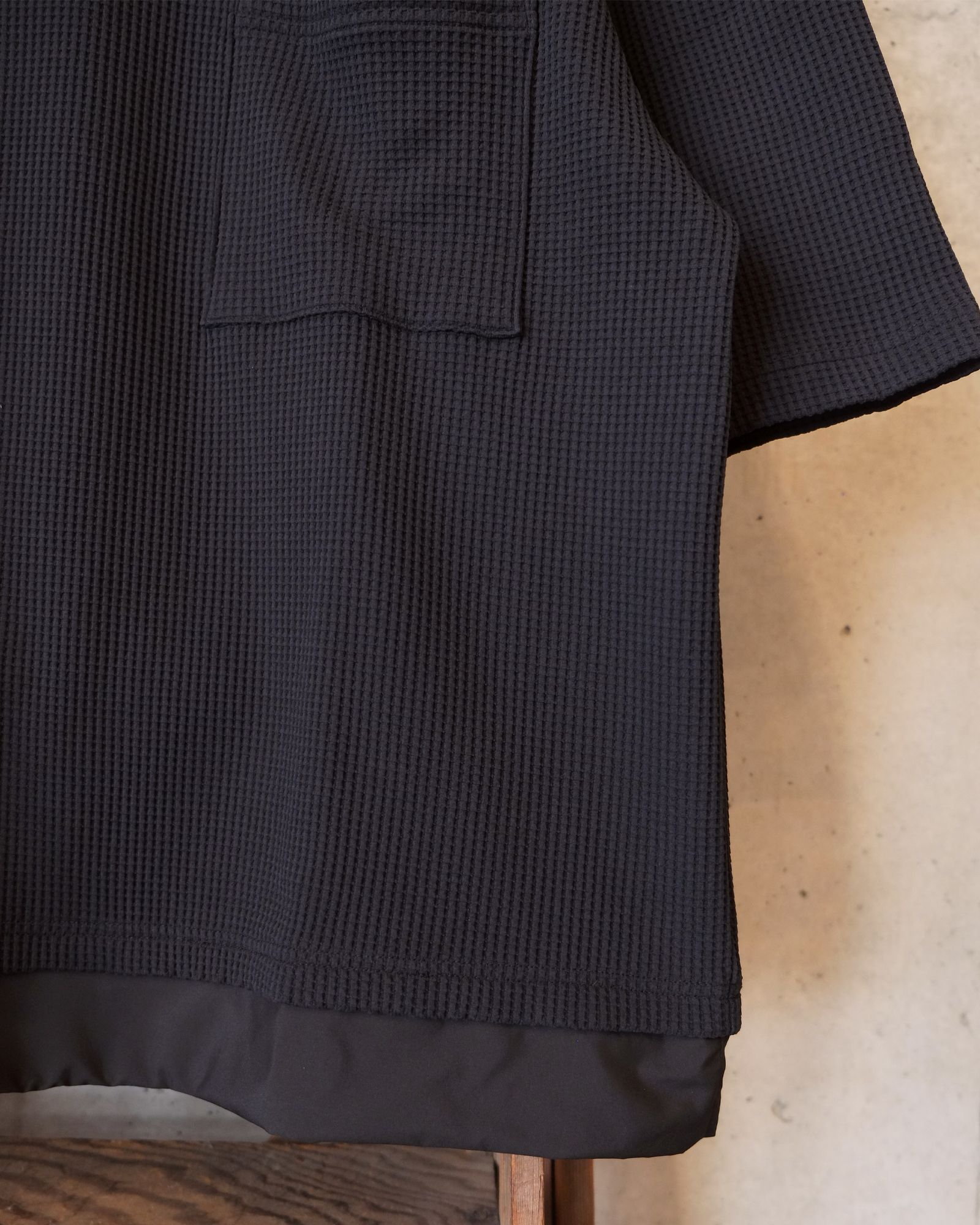 SOLOTEX Waffle S/S Tee / ショートスリーブTシャツ / ブラック /MW-CT26106