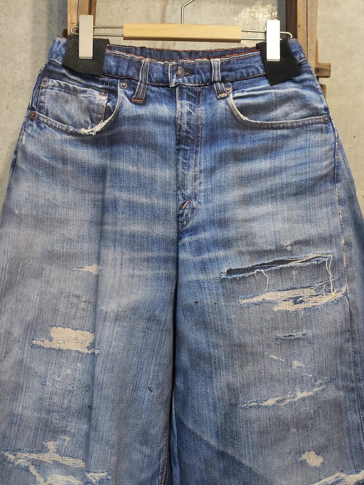 Denim Printfleece Lining Wide PT