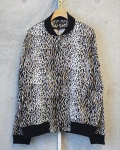 Leopard RC.Satin Rib Zip Blouson