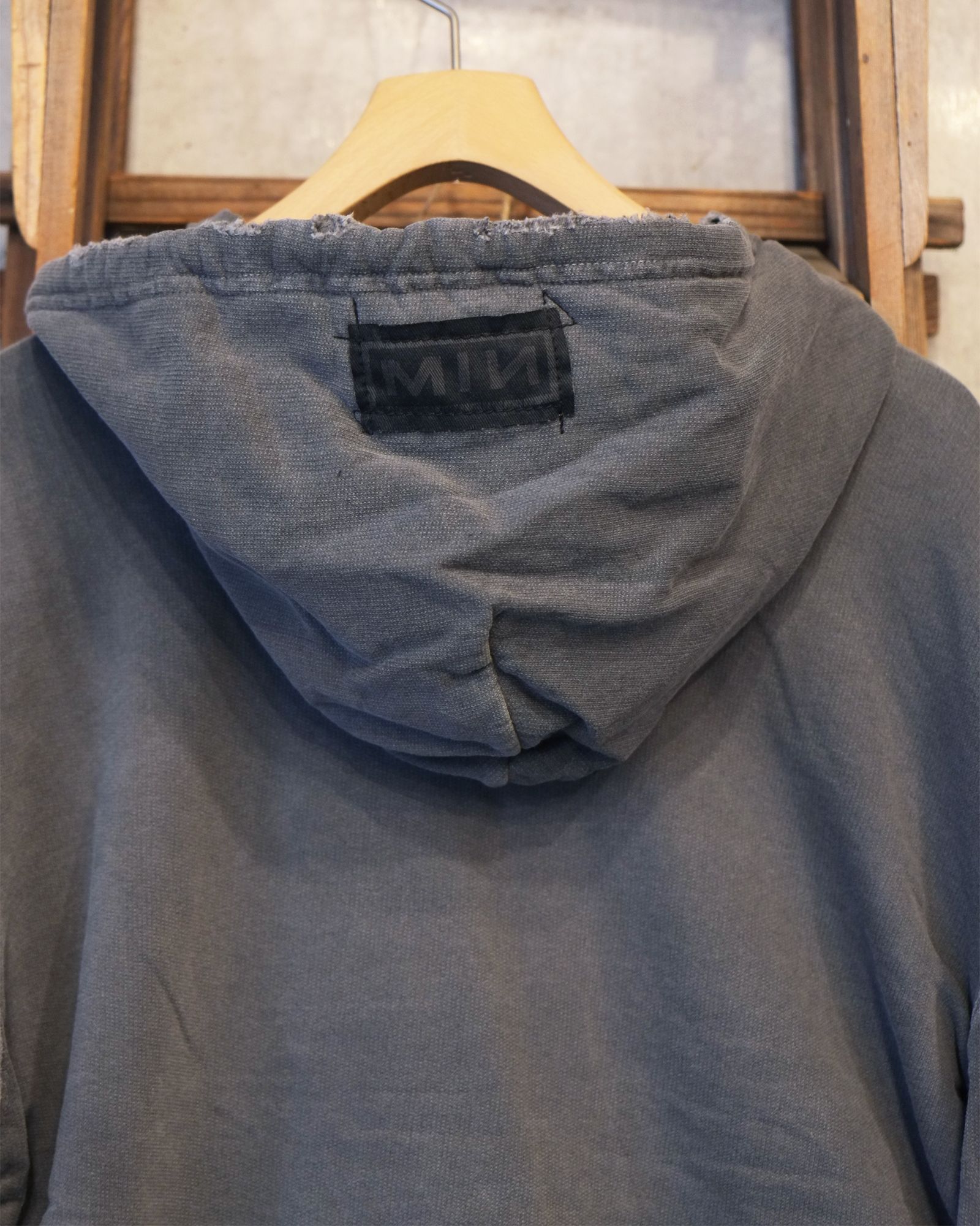 Bootleg Zip Up Hoodie With Patched(MIN) / ジップアップ パーカー / 10イヤーズ ブラック / M-P4-BG7