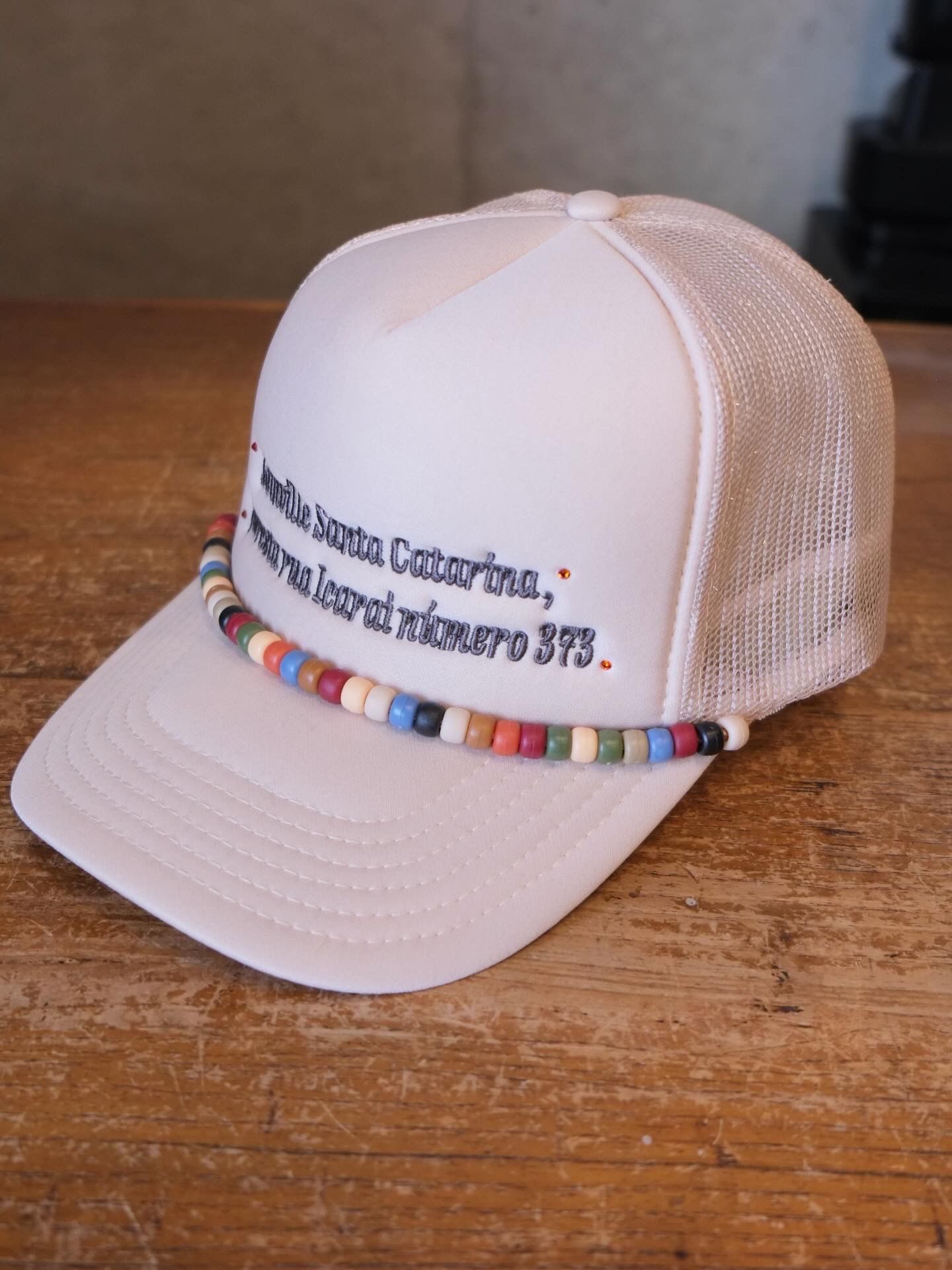 Beads Mesh Cap
