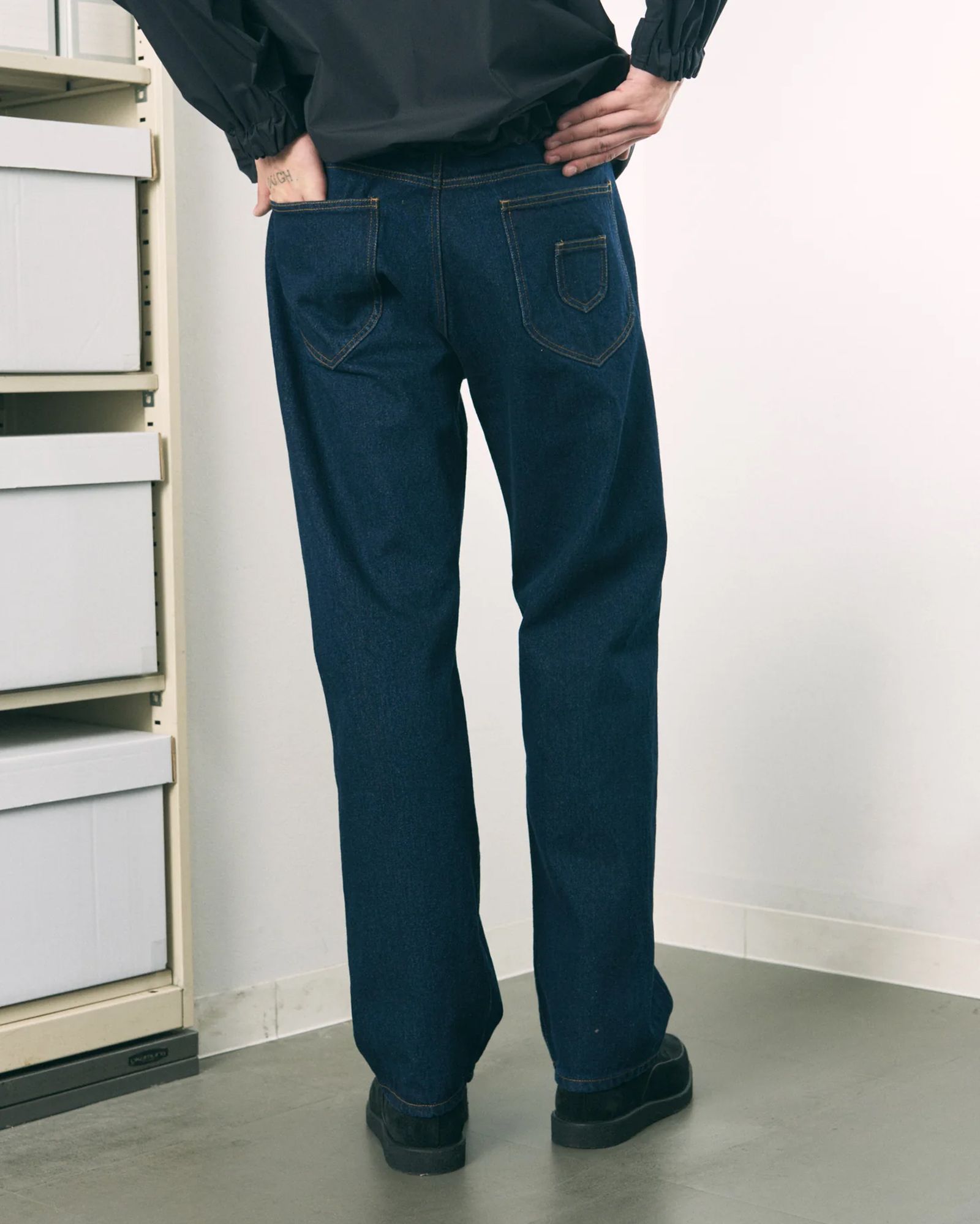 6 Pocket Jeans Straight / ストレート デニムパンツ / ネイビー / PD-262-BT-051