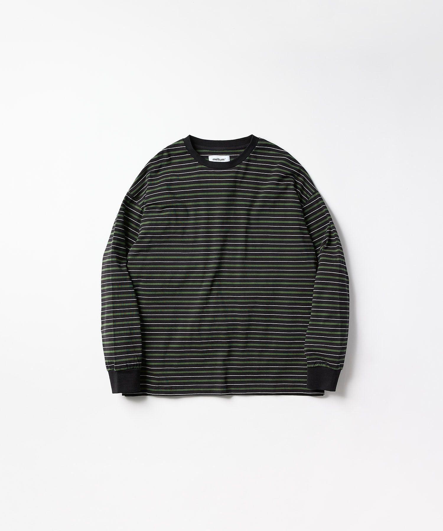 MULTI BORDER L/S TEE / マルチ ボーダー ロングスリーブTシャツ / グリーン / MTM-CS-0301-25-C