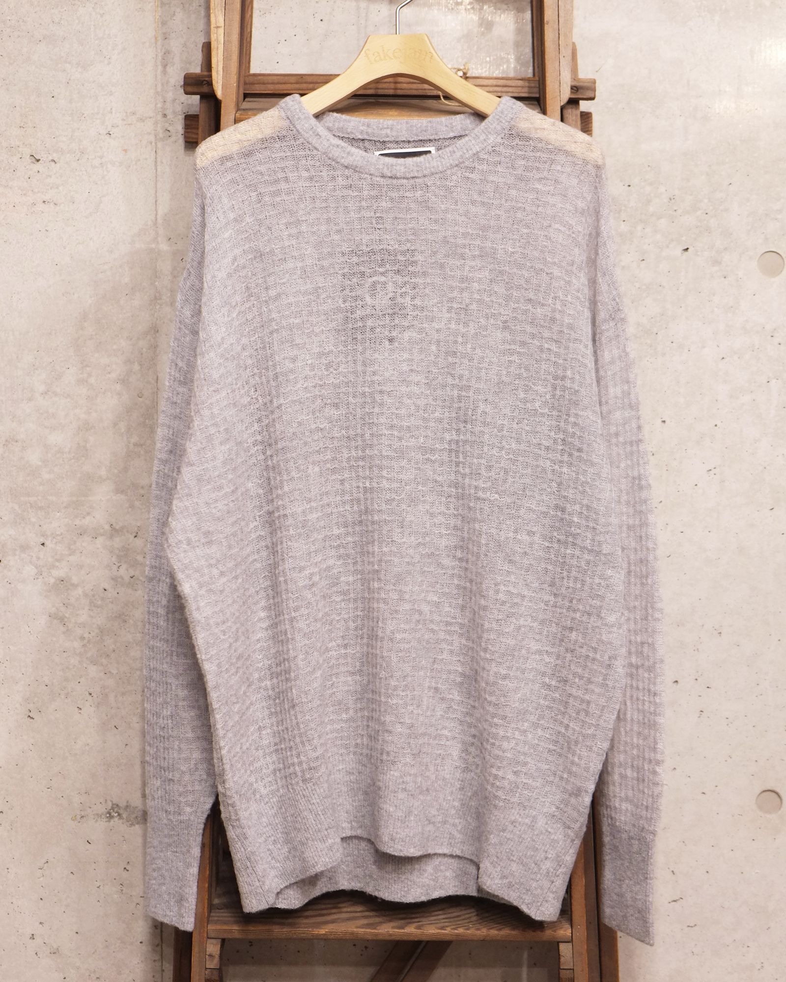 Aiy Merino Waffle Sweater / ニット / グレー / PD-262-KN-071