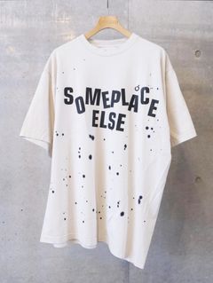 Hand Dye Twist Tee Shirt/ SOMEPLACE ELSE
