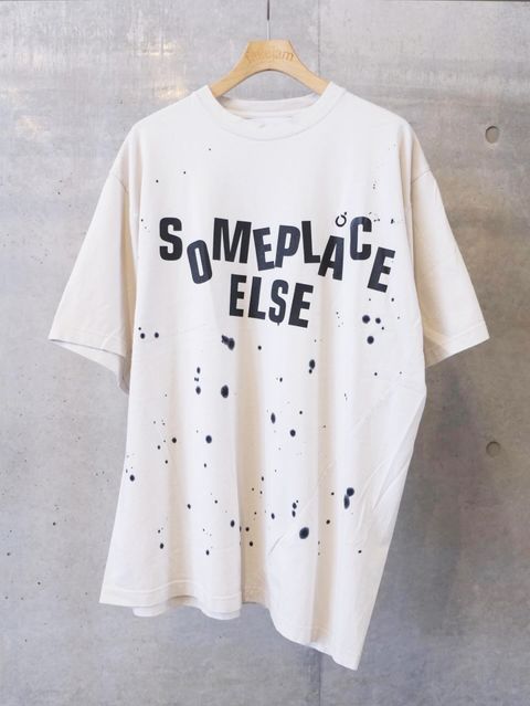 Hand Dye Twist Tee Shirt/ SOMEPLACE ELSE