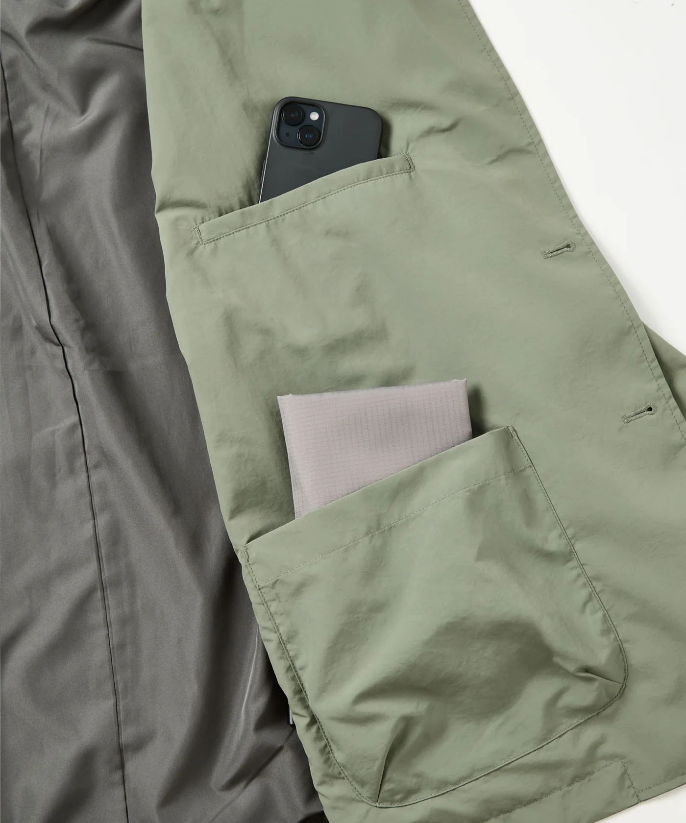 Supplex® DAILY LOOSE 2B JACKET / ルーズ 2Bジャケット / グレー / MTM-JK-0384-26-C