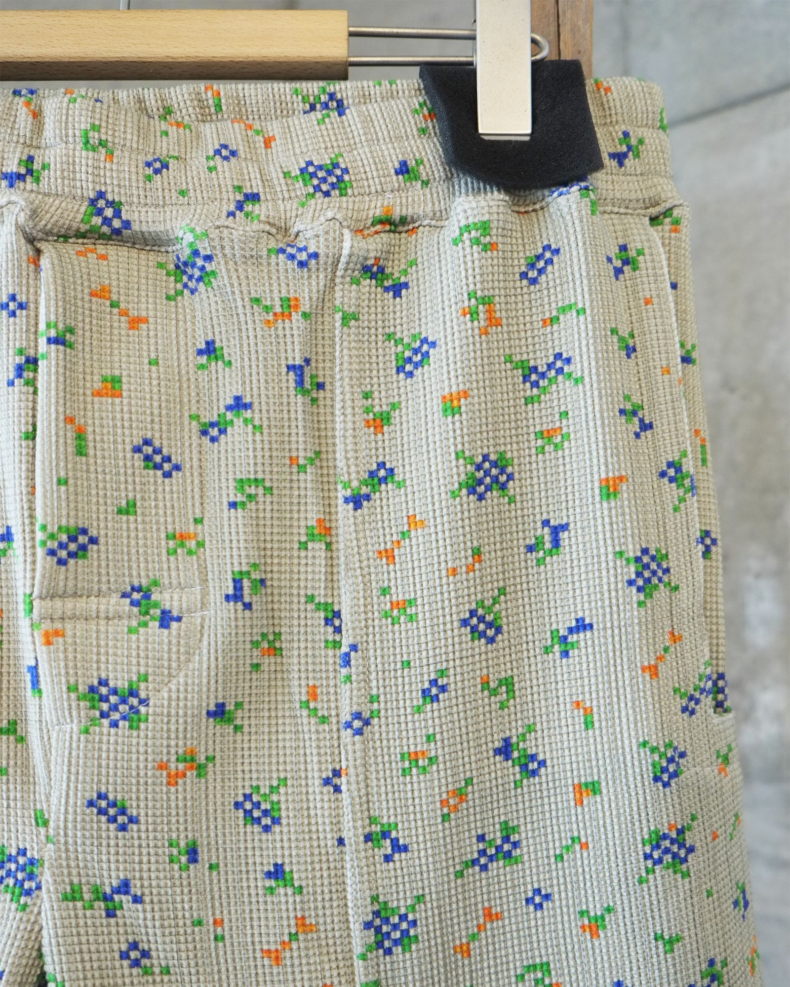 Flowe Waffle Pants / ワッフル パンツ / ベージュ / PD-262-BT-081