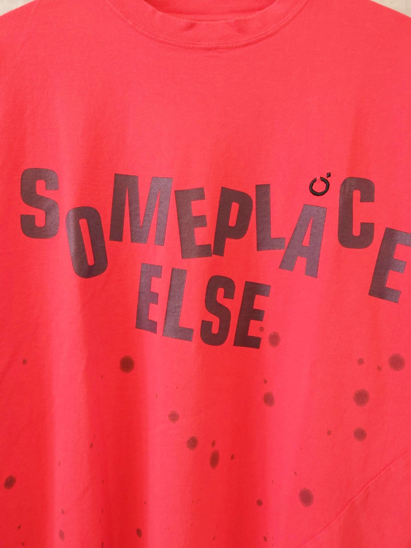 Hand Dye Twist Tee Shirt/ SOMEPLACE ELSE