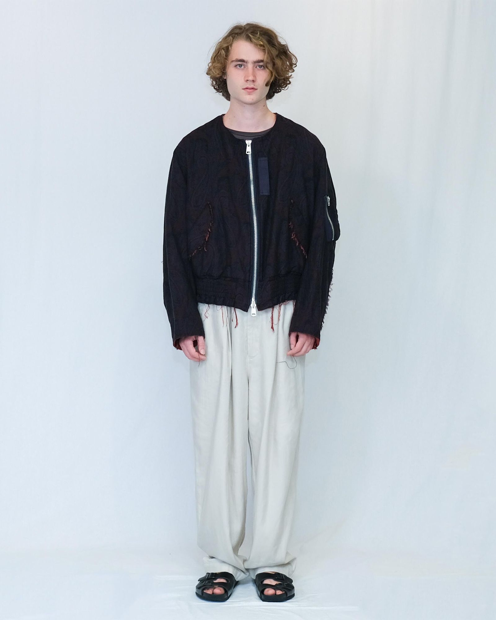 Jacquard Bomber Jacket