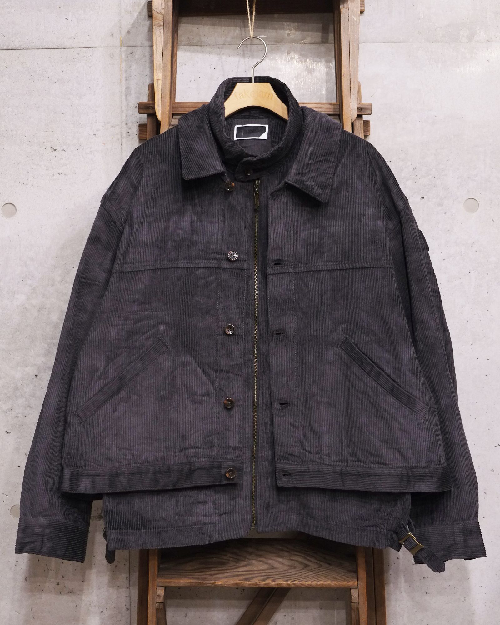 Double Cord Jacket / コーデュロイジャケット / チャコール / PD-262-JK-041