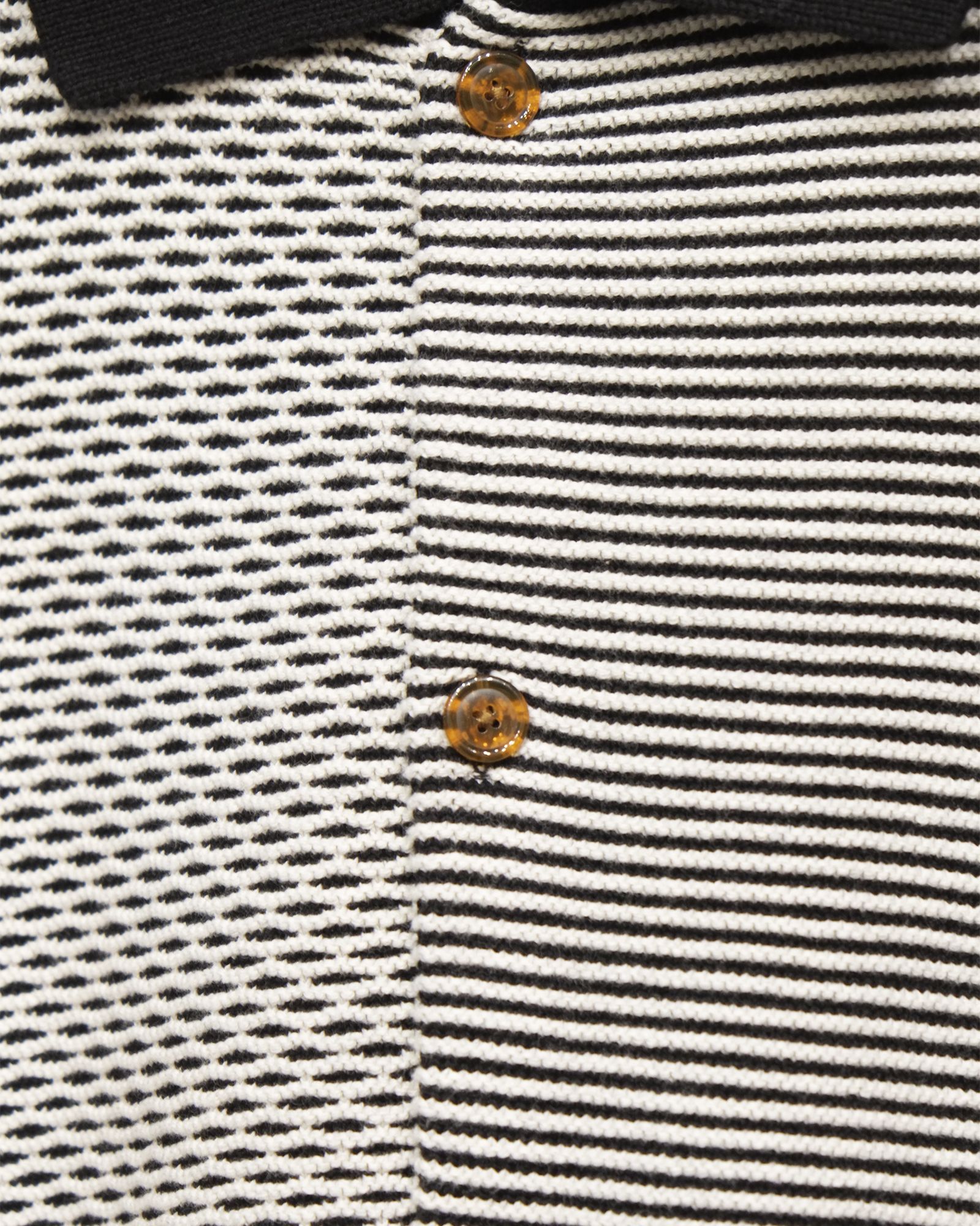 Multi Knit Shirt Jacket / シャツ ニット / ブラック×ホワイト / PD-262-KN-051