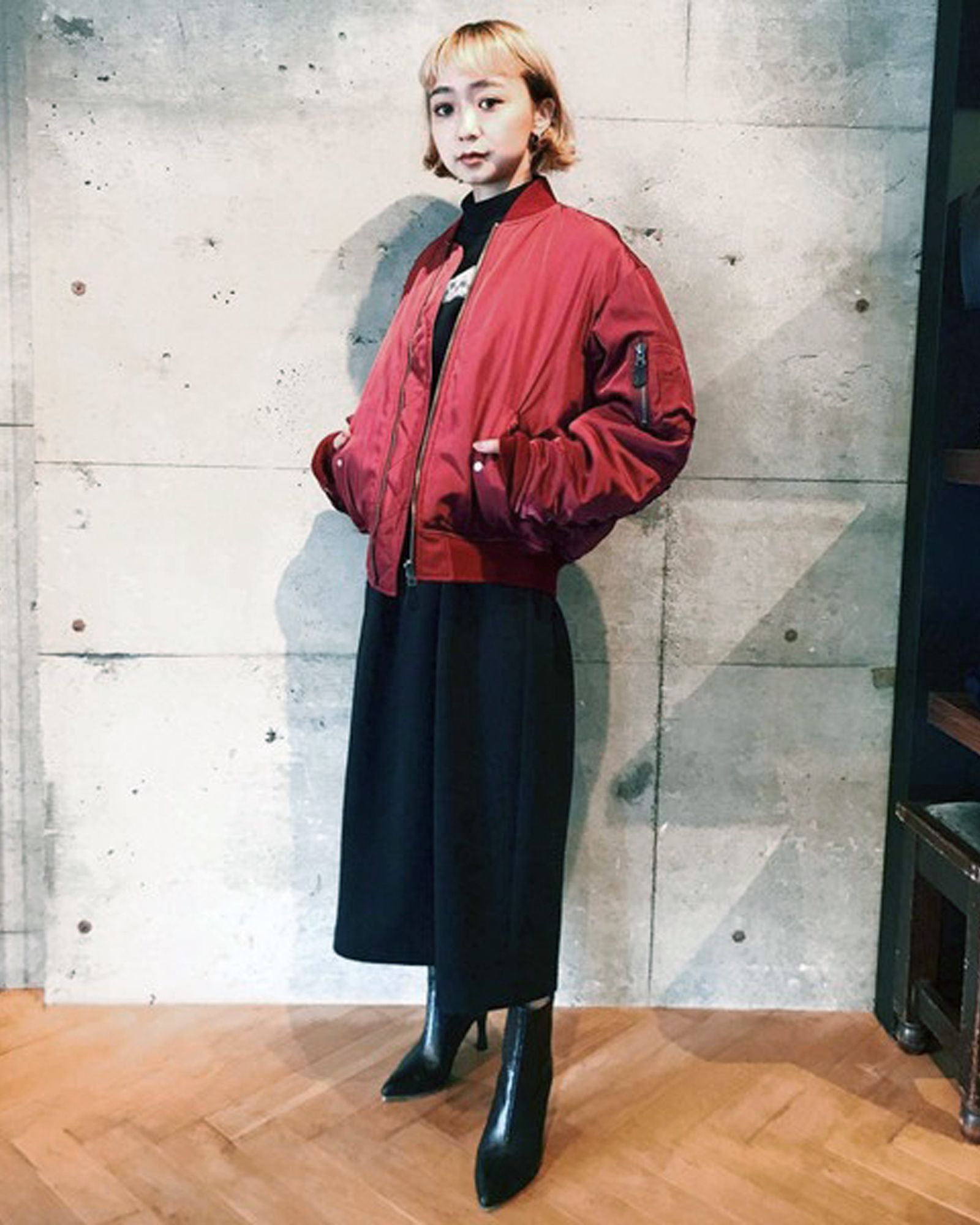 g.v.g.v. LACE UP MA-1 COAT