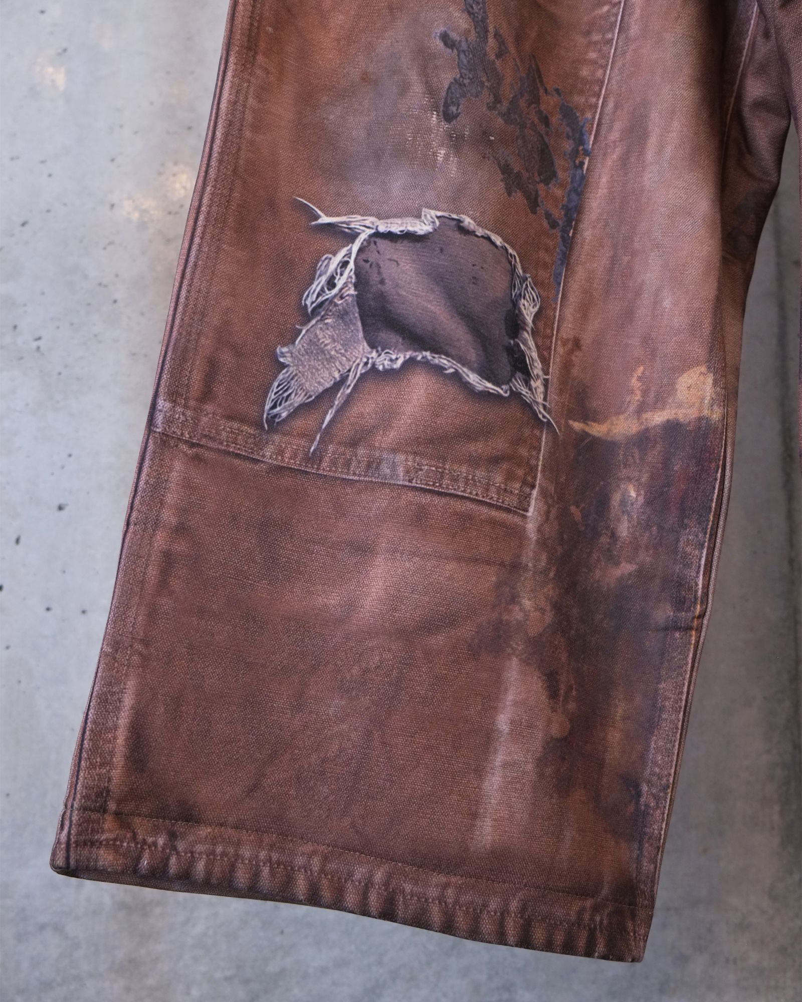 Print Duck Wide Pants