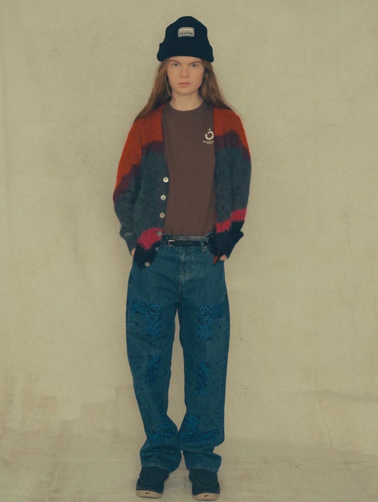 Multi Colour Mohair Cardigan