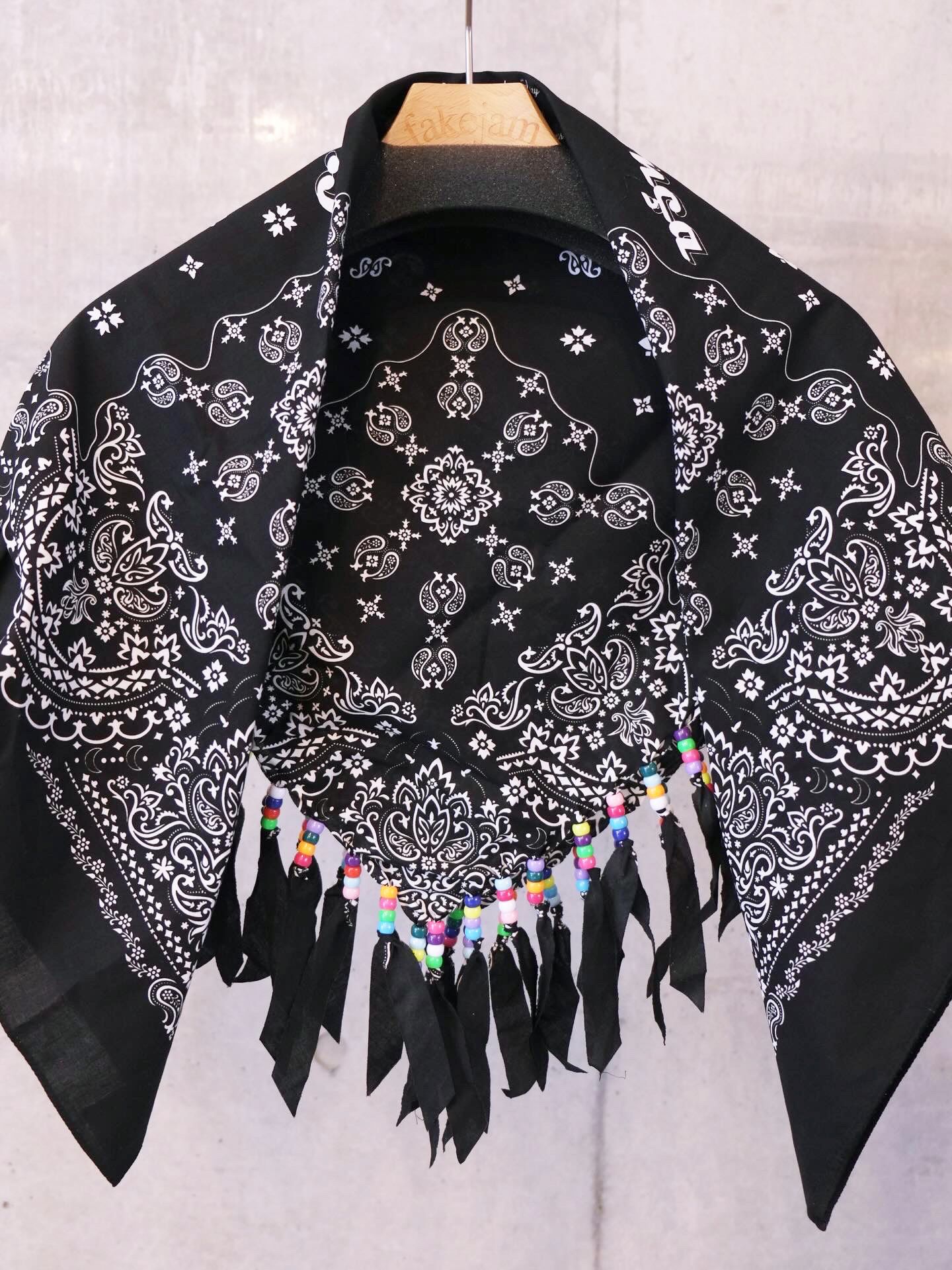 Bigsize Heart Fringe Bandana