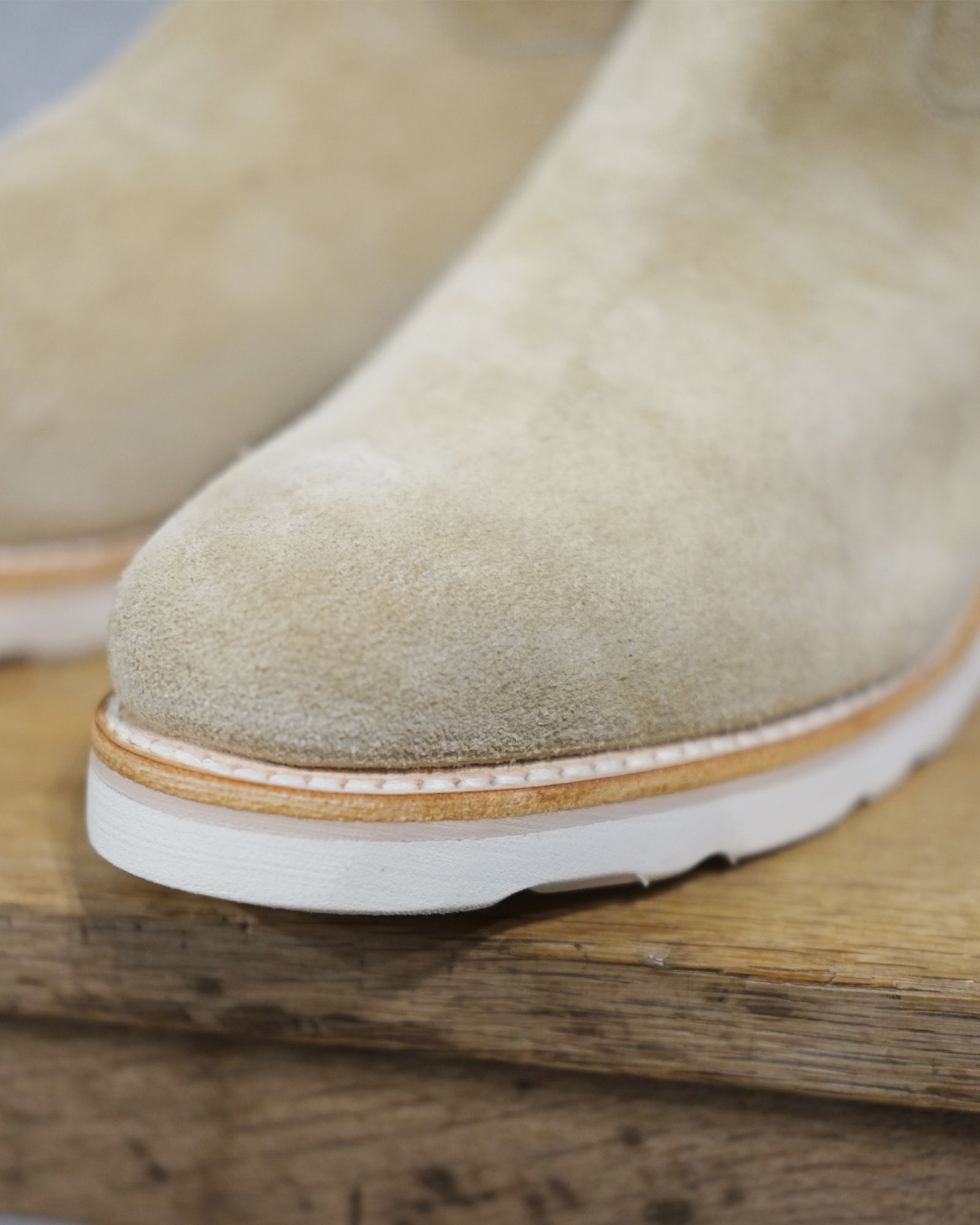 Suede Leather Back Zip Boots