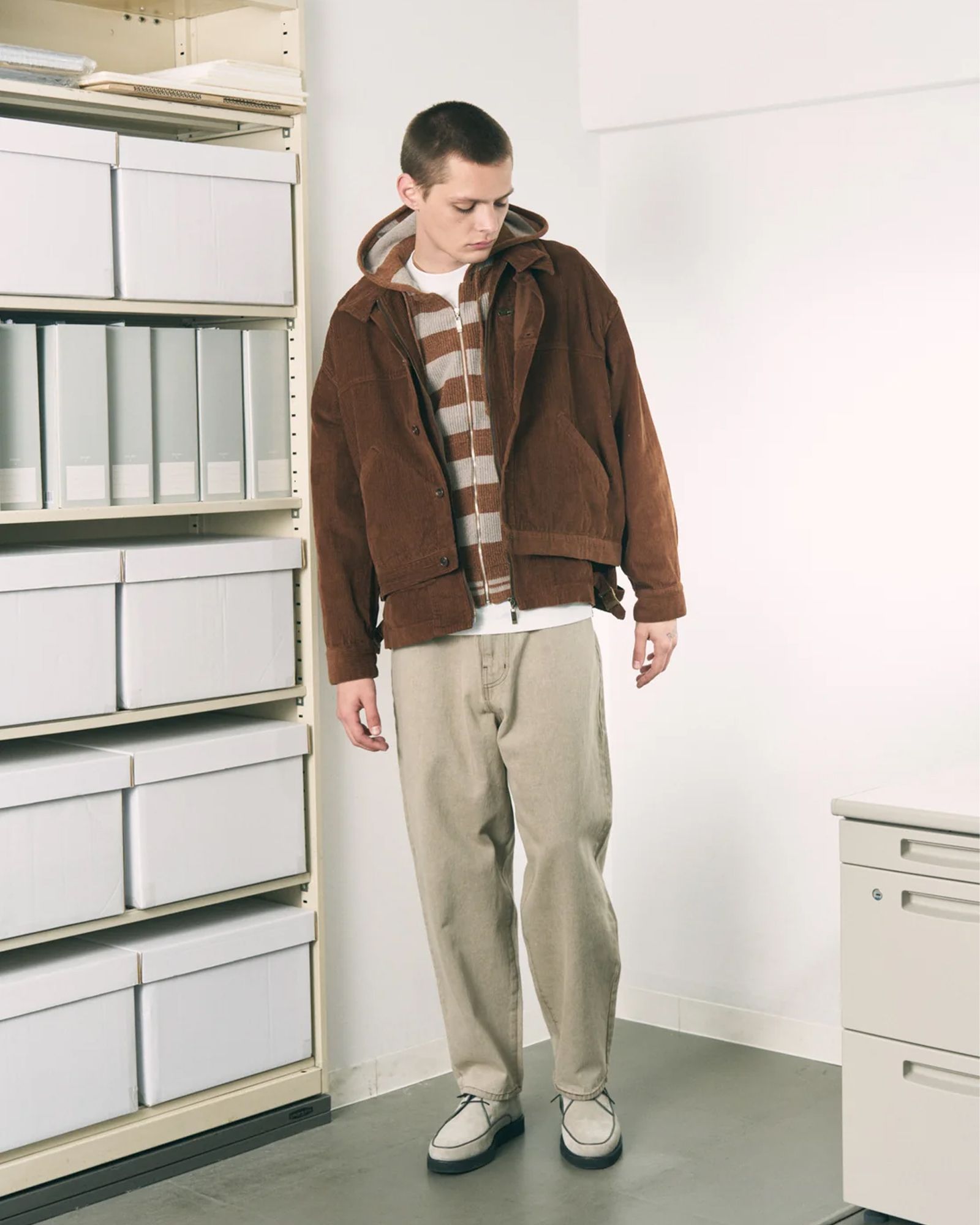 Double Cord Jacket / コーデュロイジャケット / ブラウン / PD-262-JK-041