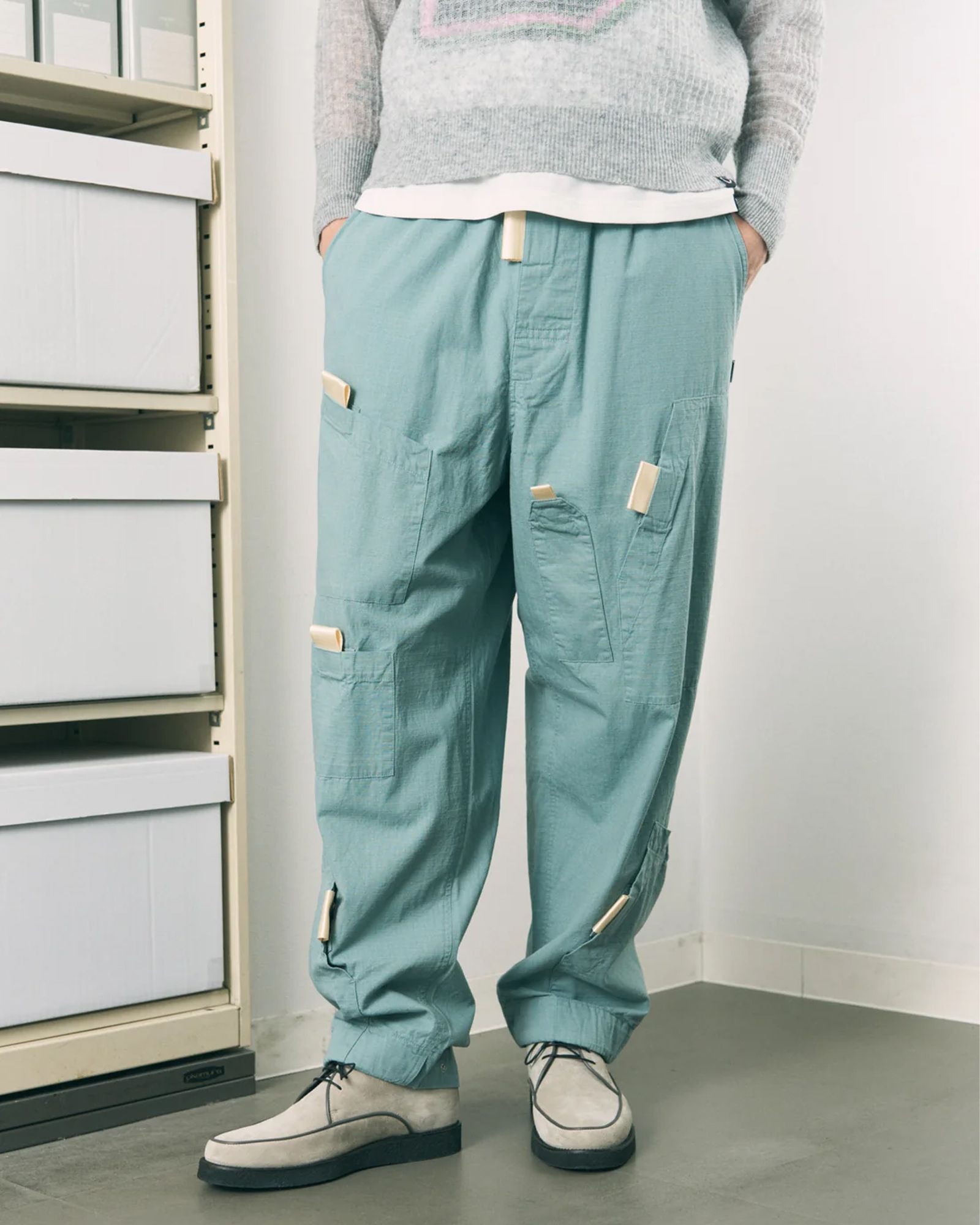 Pull Tab Flight Pants / フライトパンツ / フェードミント / PD-262-BT-061