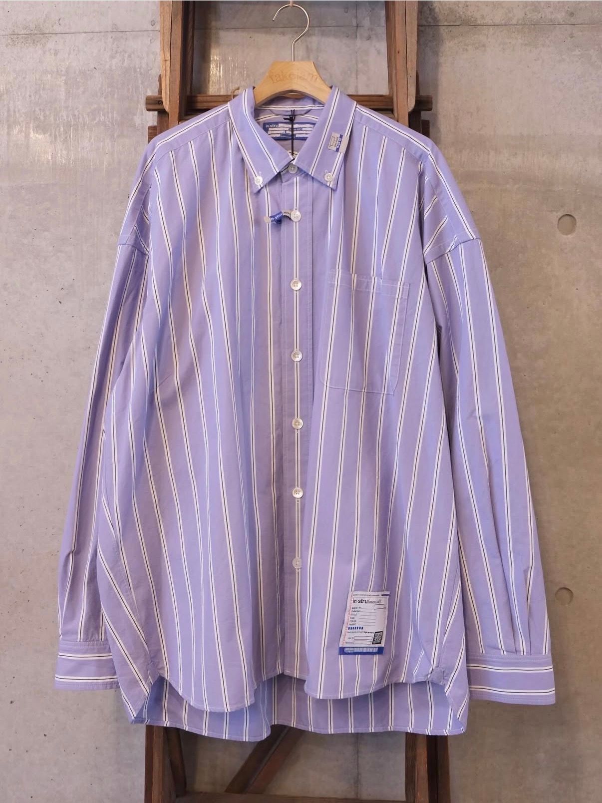 Cotton High Density Stripe Long-sleeve Shirt