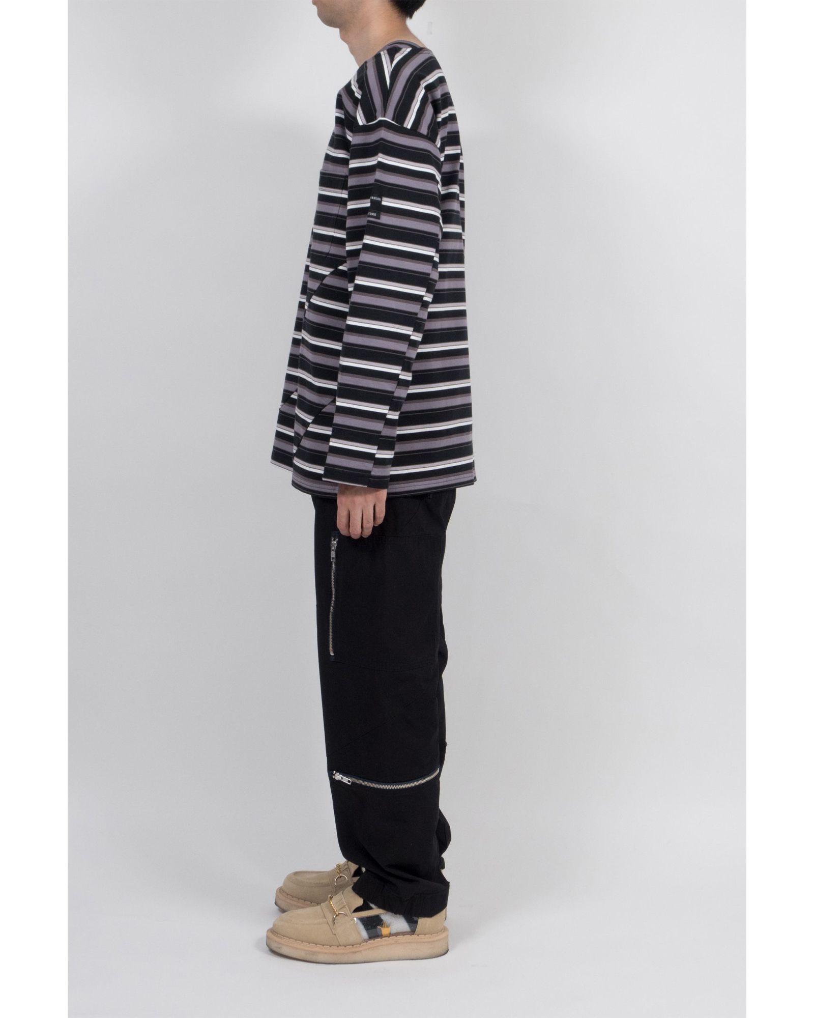 Stroke Tee  L/S Mond Border