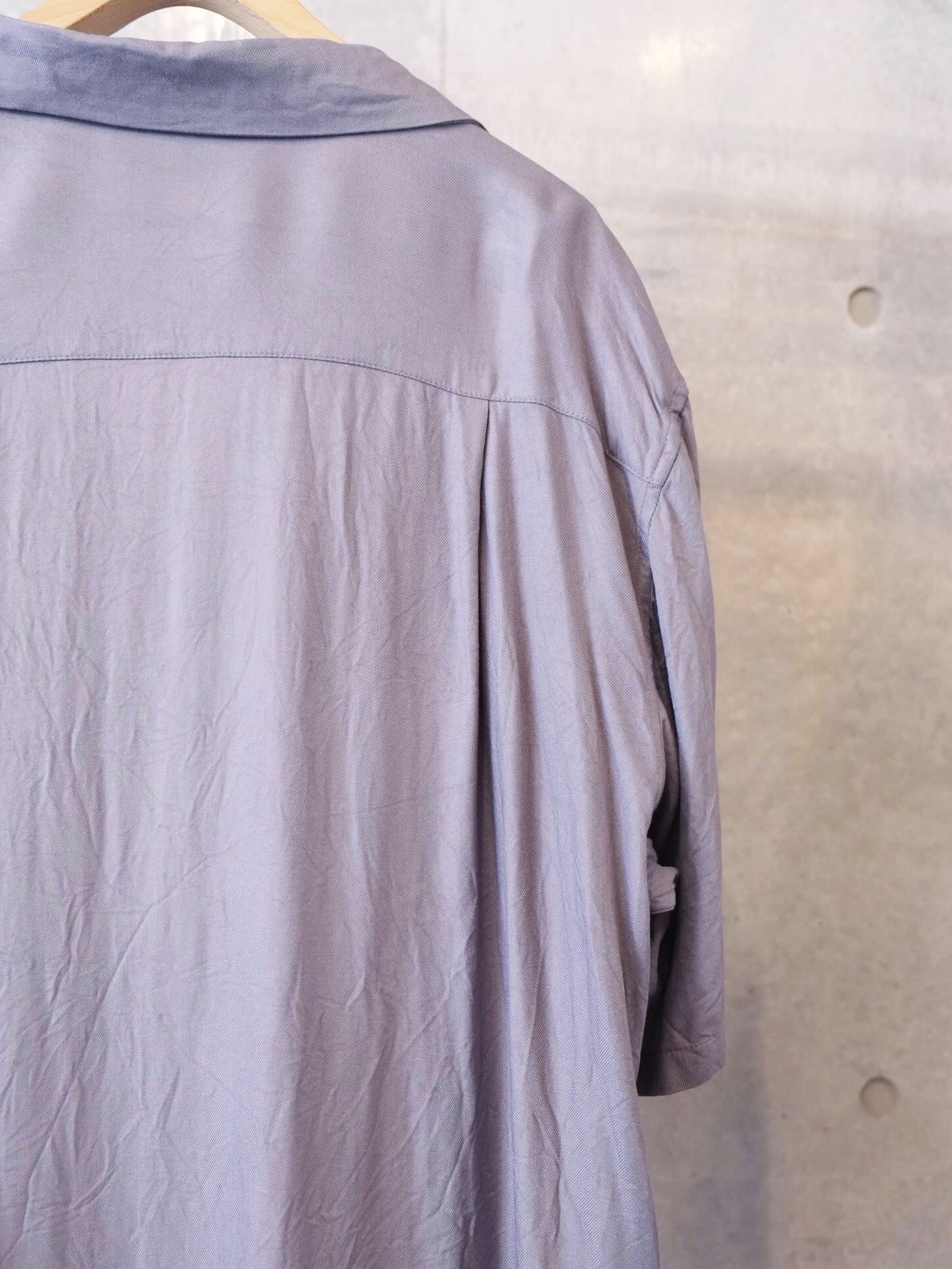 Paisley Embroidery Open Collar SS Shirt