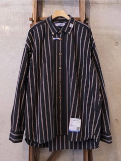 Cotton High Density Stripe Long-sleeve Shirt