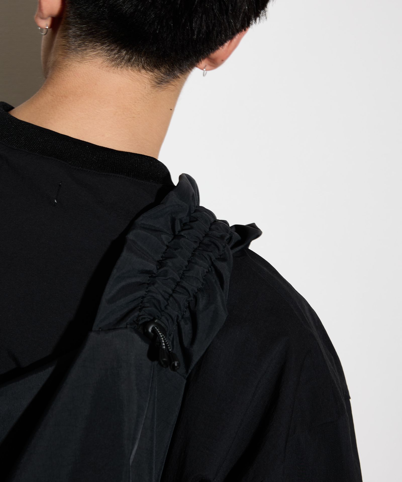 GATHER MESSENGER BAG / ギャザー メッセンジャーバッグ / ブラック /  MTM-BG-0372-26-A