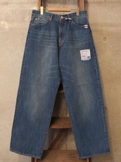 Hard Washed Selvage Denim Baggy Pants