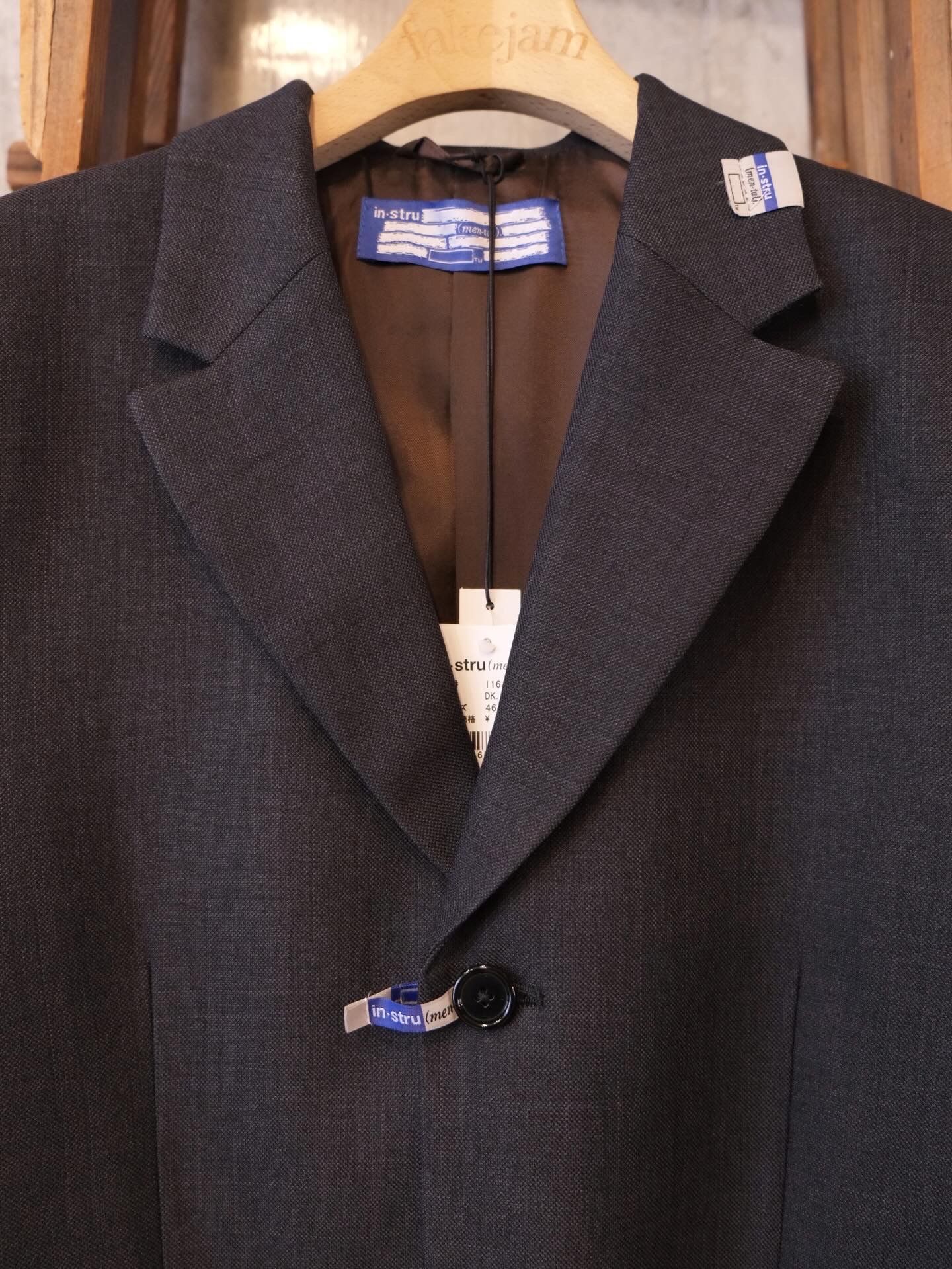 Sharkskin Wool Tailored Jacket