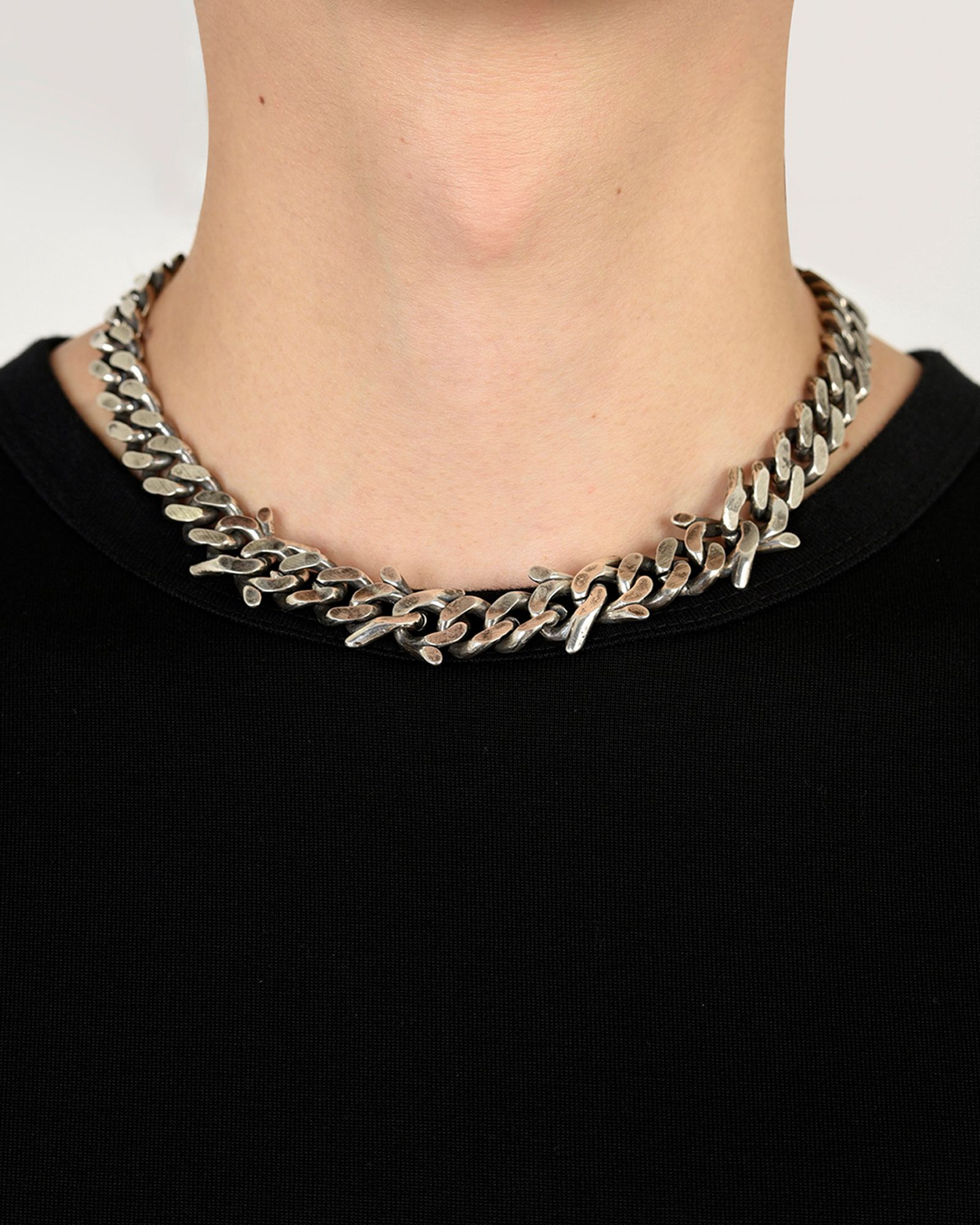 LAD MUSICIAN BARBED WIRE NECKLACE