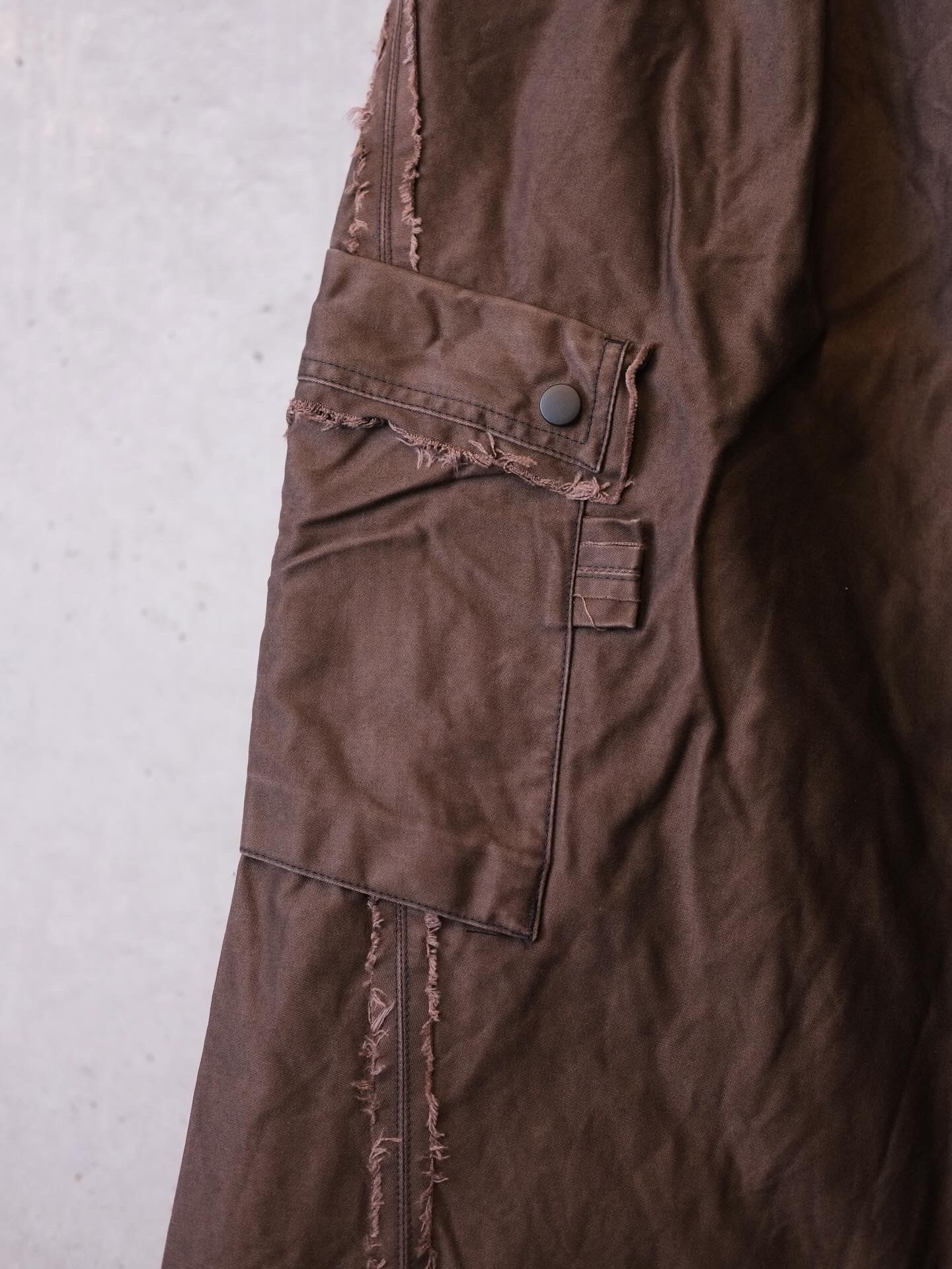 Slash Seam Twist Cargo Pants(PIGMENT DYED MOLESKIN)