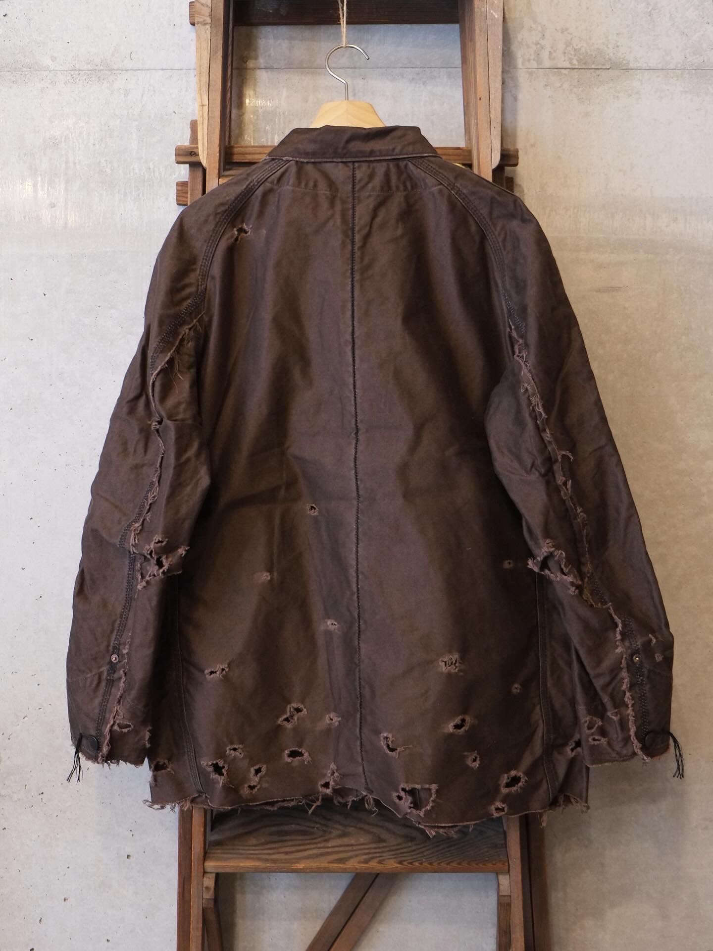 Chore Jacket With Damaged(PIGMENT DYED MOLESKIN)