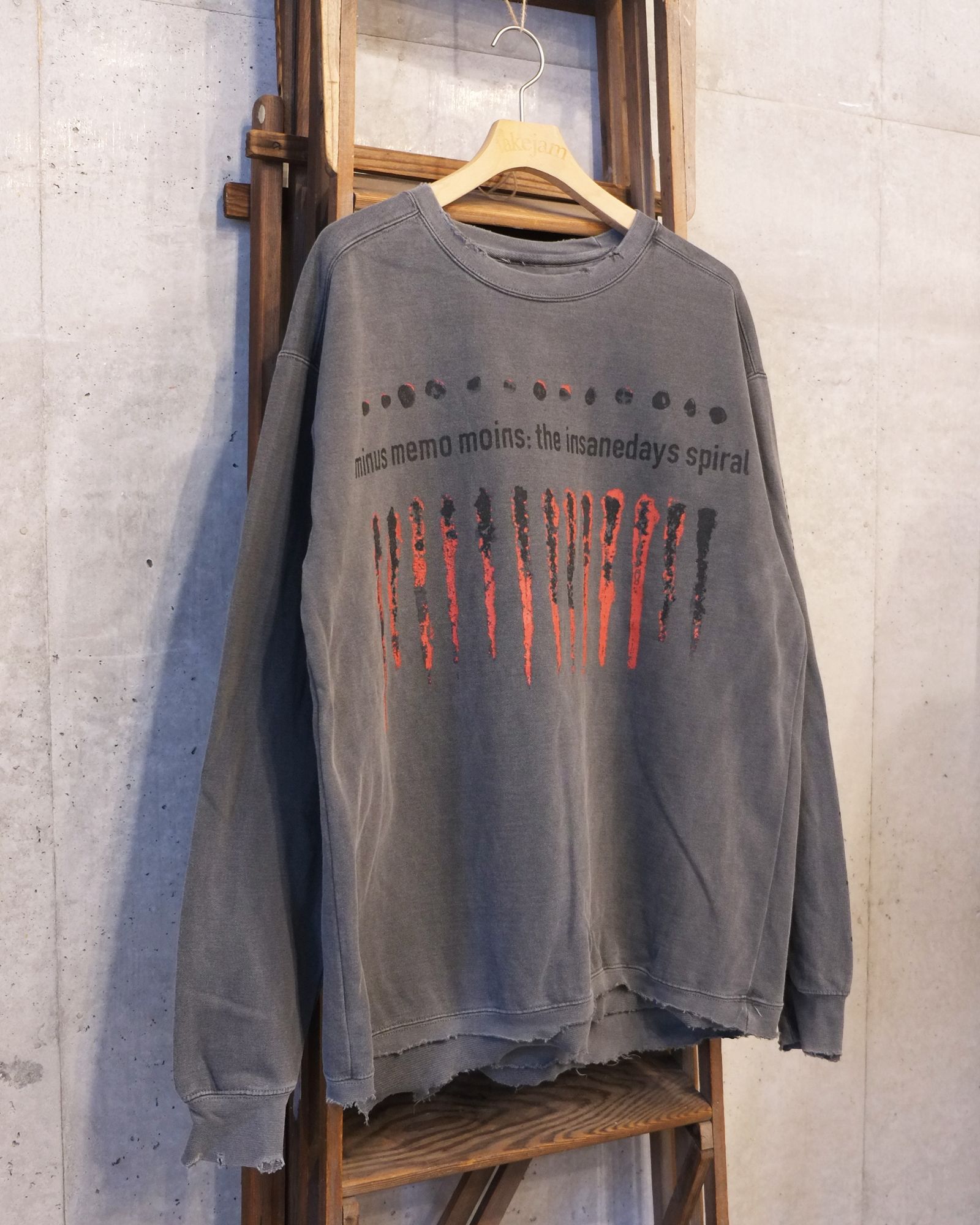 Bootleg Crew Sweat With Damaged(ERROR S) / スウェット / ブラック / M-P4-BG11