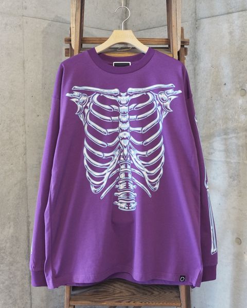 Bone L/S Tee / ボーン ロングスリーブTシャツ / パープル / PD-262-LCS-051