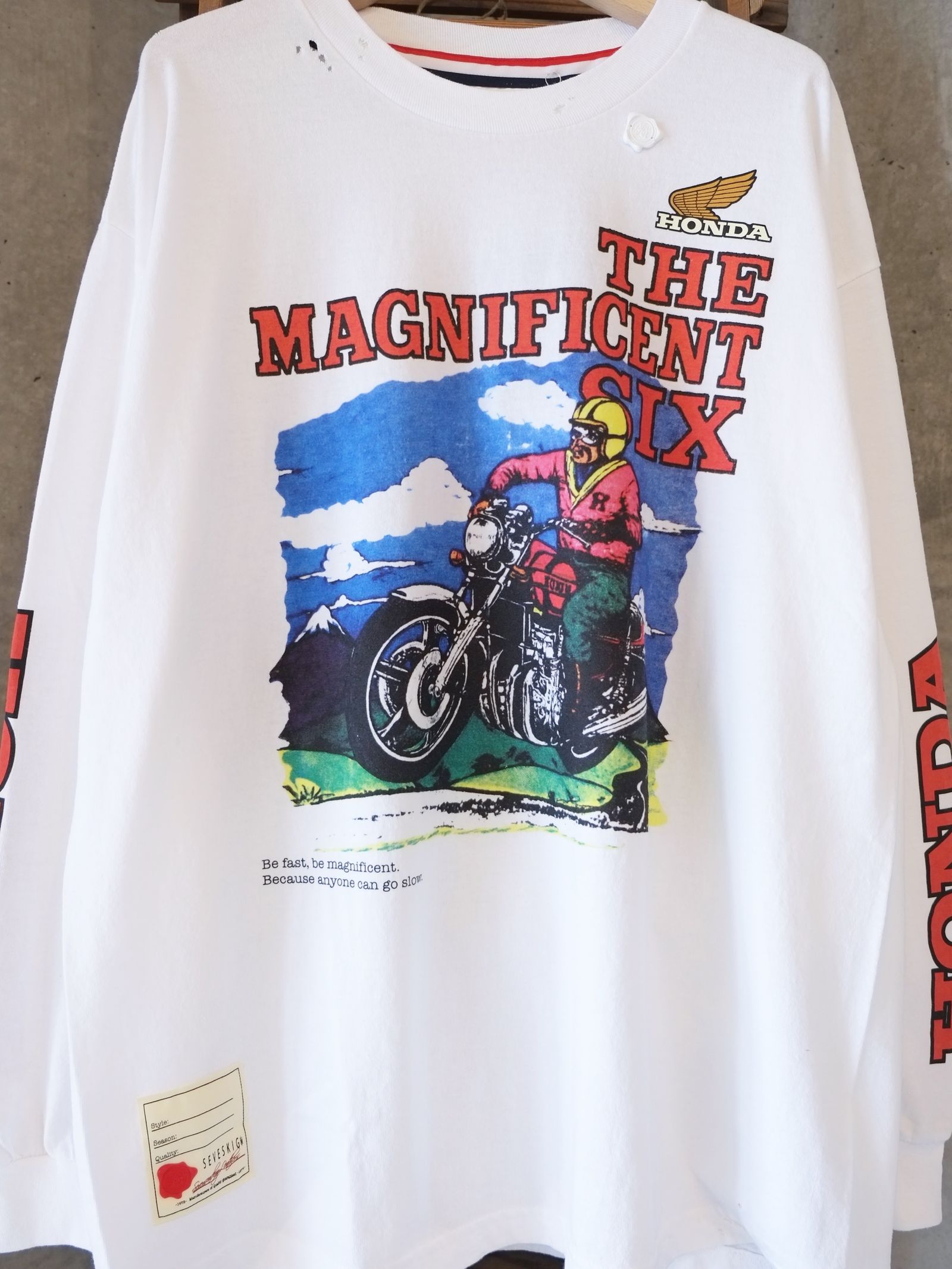 Honda vs SEV CBX1000 L/SL TEE / ロングスリーブ Tシャツ / ホワイト / CT-SV-NRA-1008