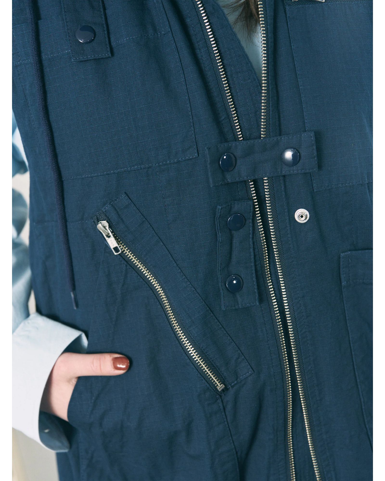 Visor Double Zip Jacket / ワークジャケット / ネイビー / PD-262-JK-091